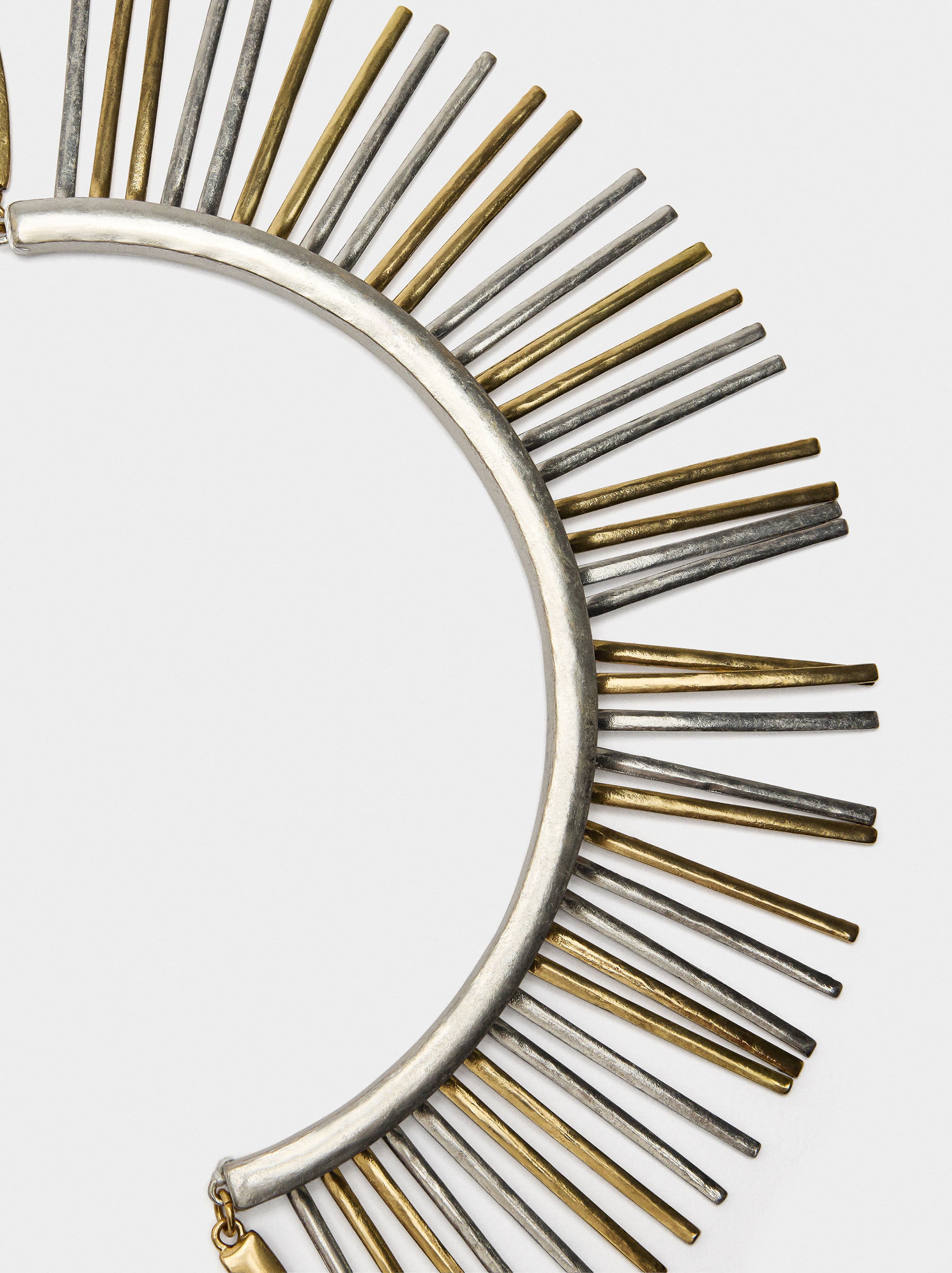 Collar Corto De Barras Bicolor