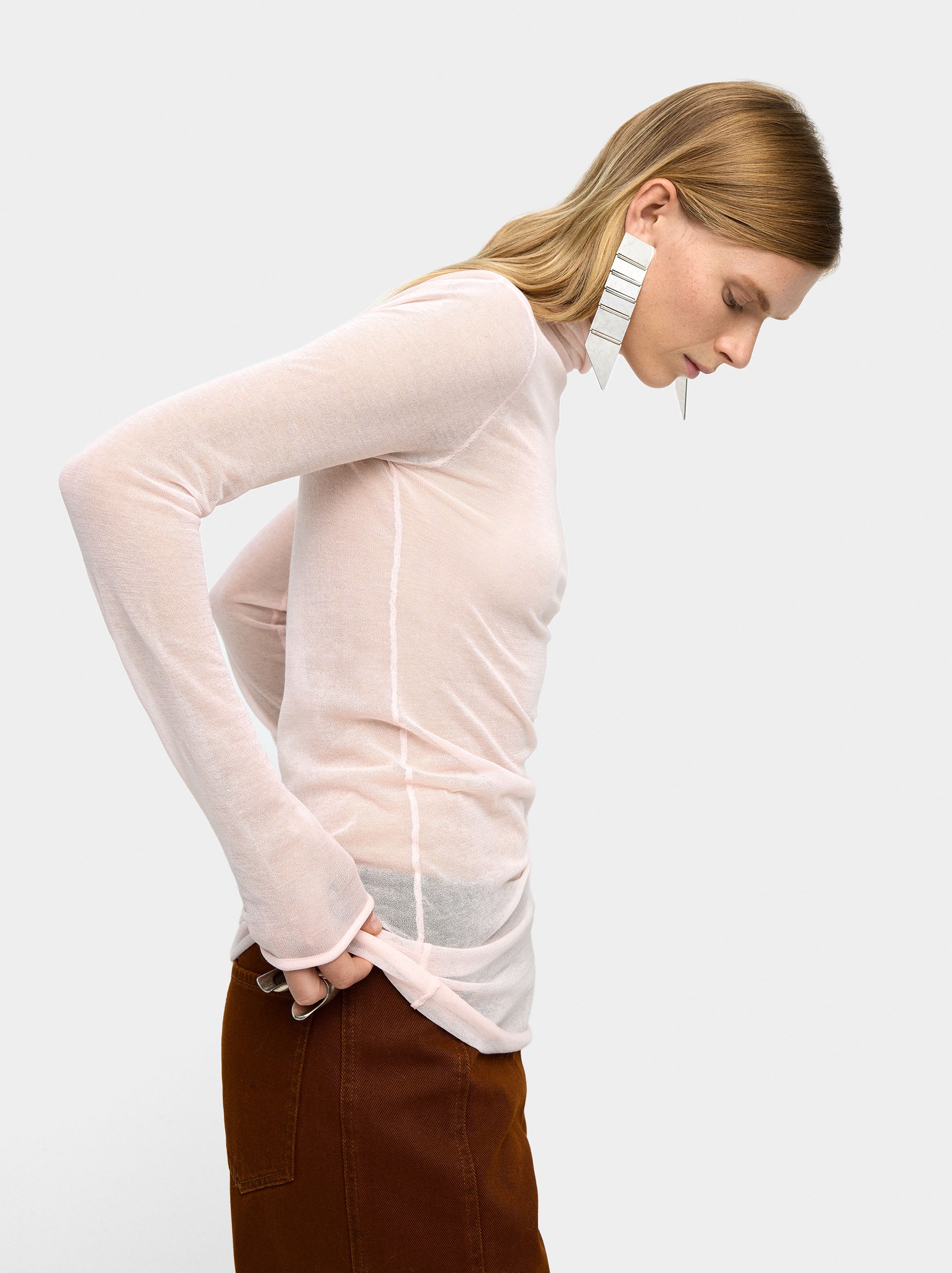 Jersey De Punto Cuello Alto