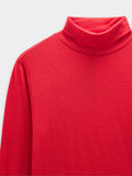 Top Manga Larga Cuello Alto