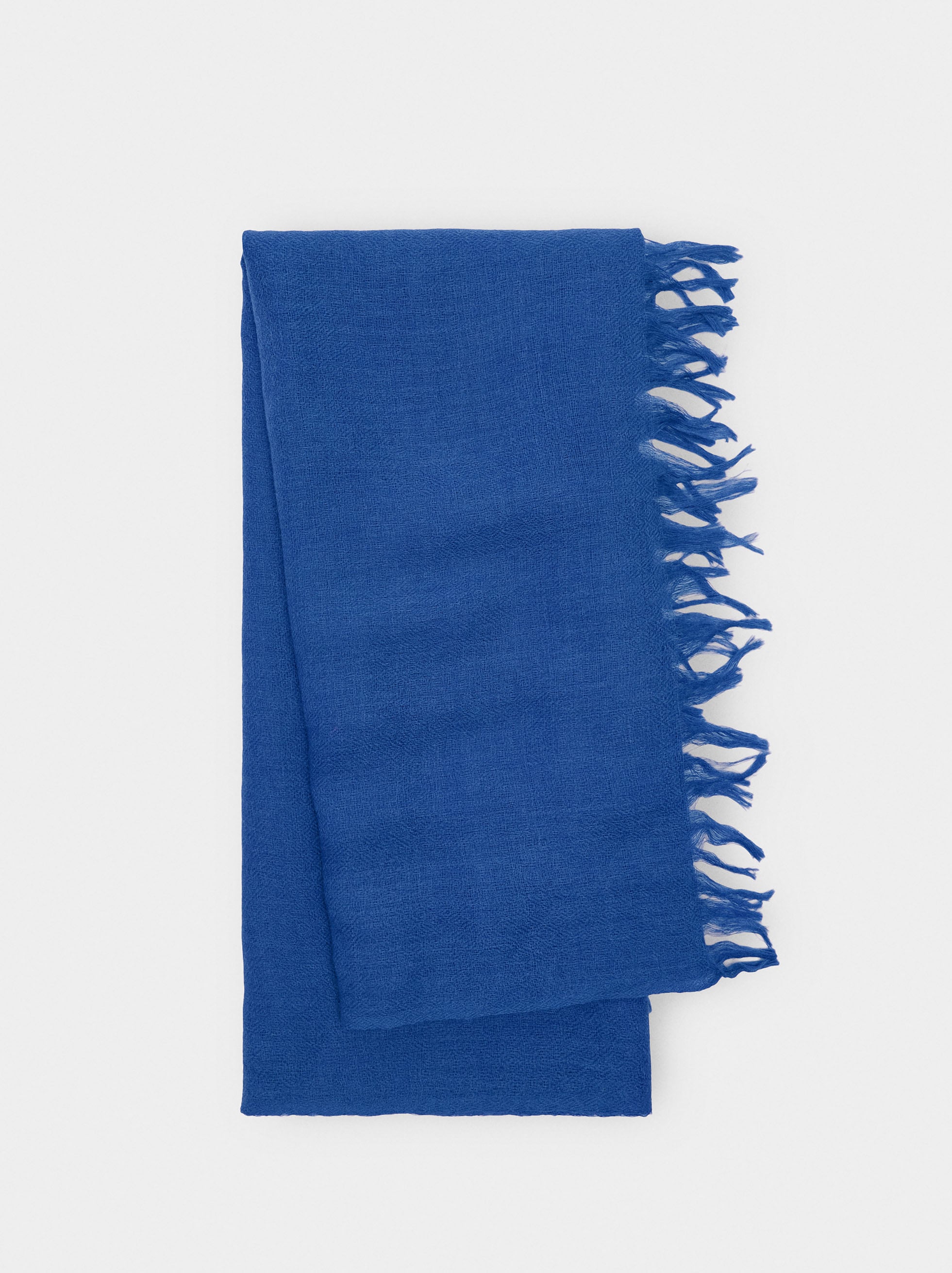 Pashmina De Lana Con Flecos