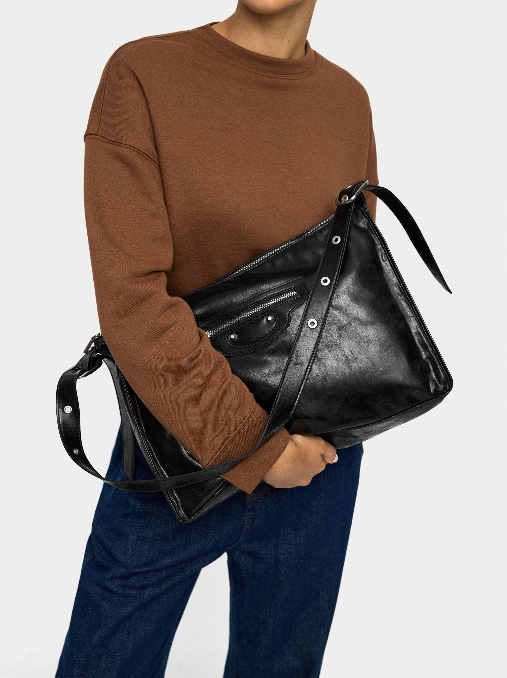 Bolso De Mano De Efecto Envejecido