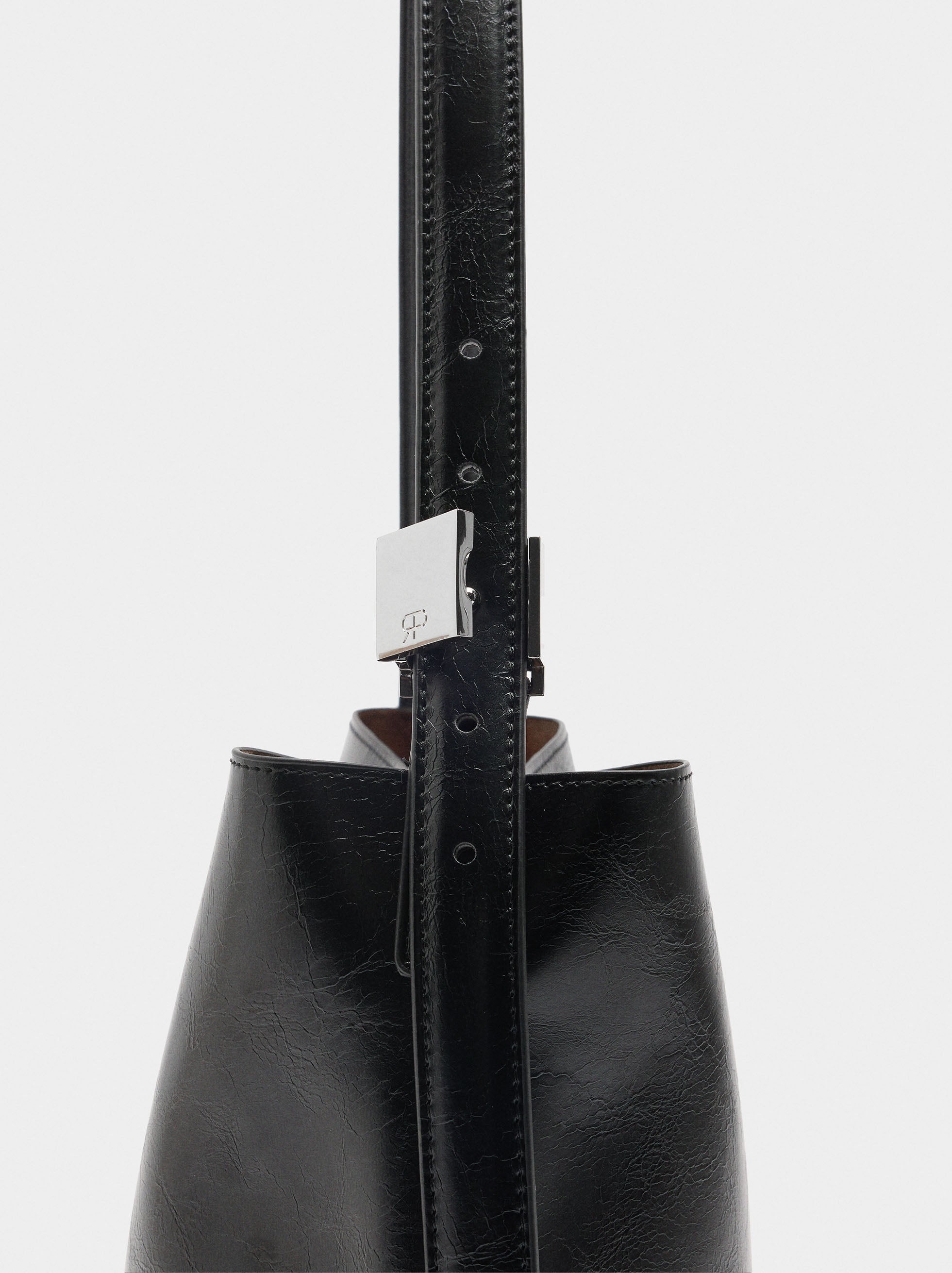 Bolso Bombonera Efecto Craquelado