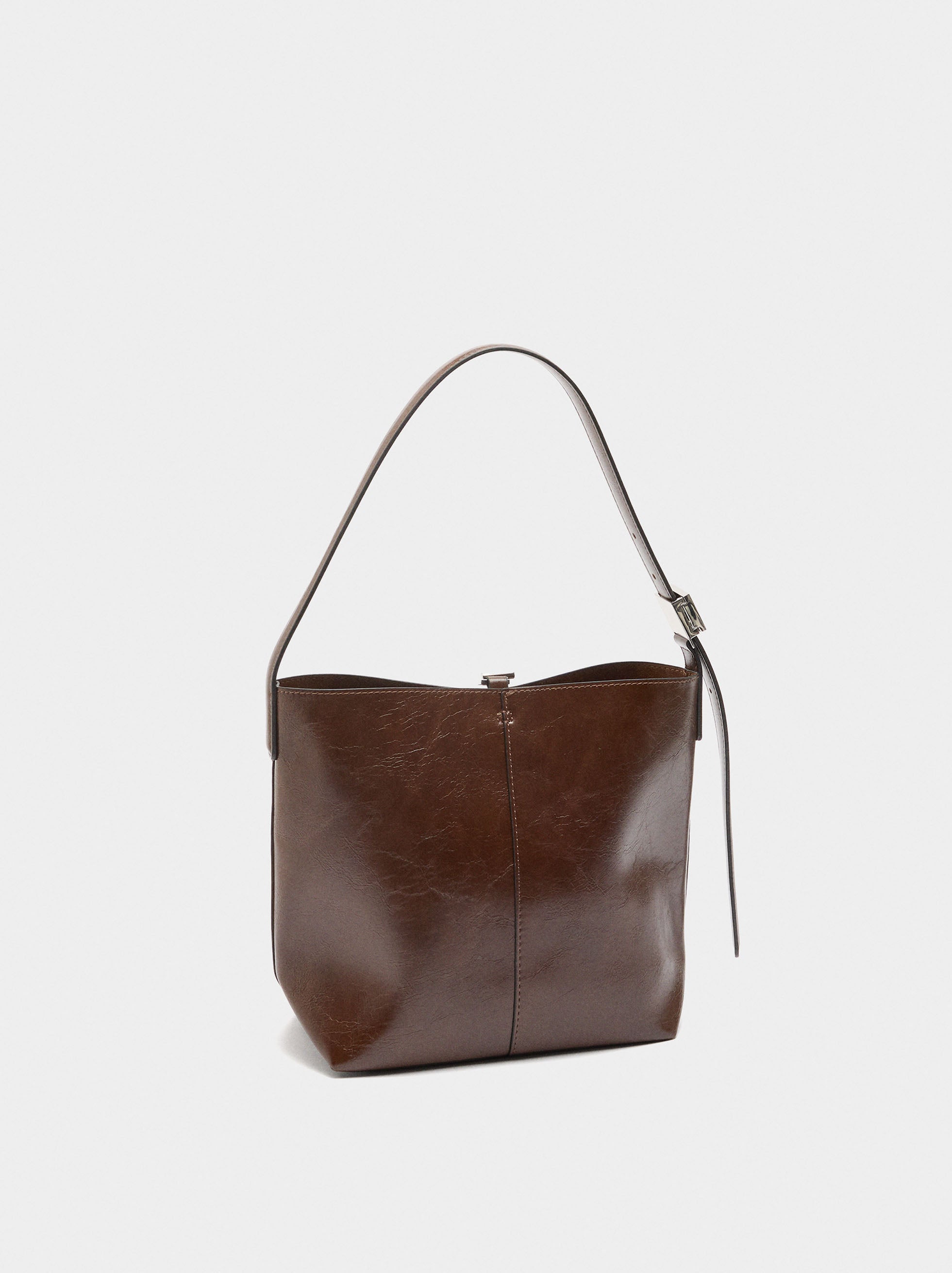 Bolso Bombonera Efecto Craquelado