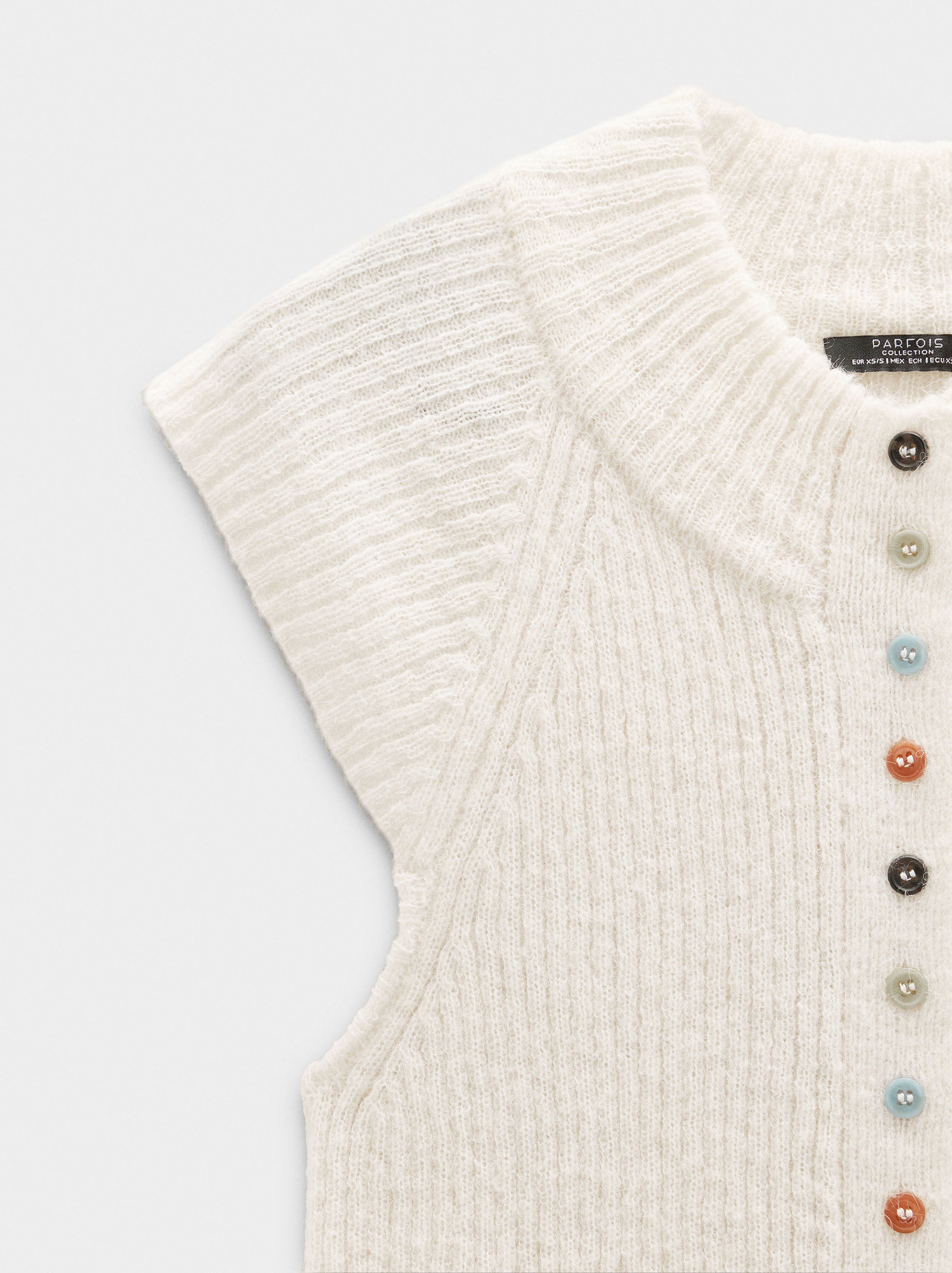 Chaleco De Punto Mezcla De Lana