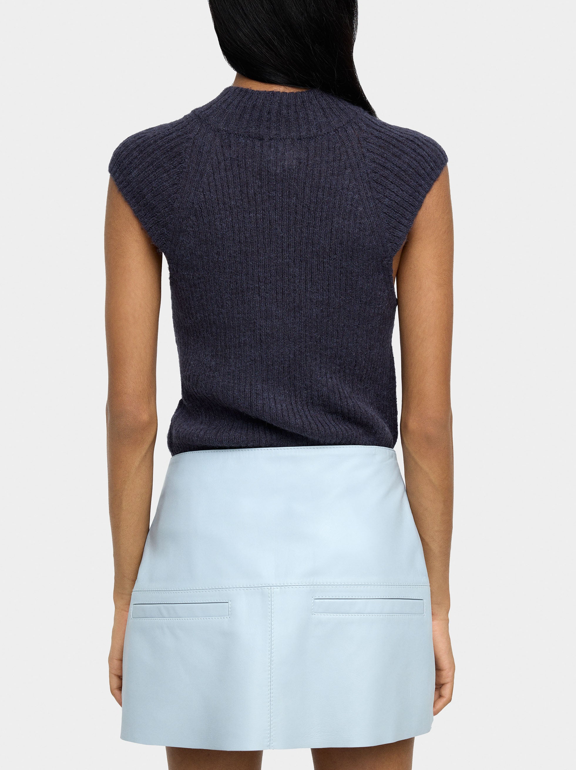 Chaleco De Punto Mezcla De Lana