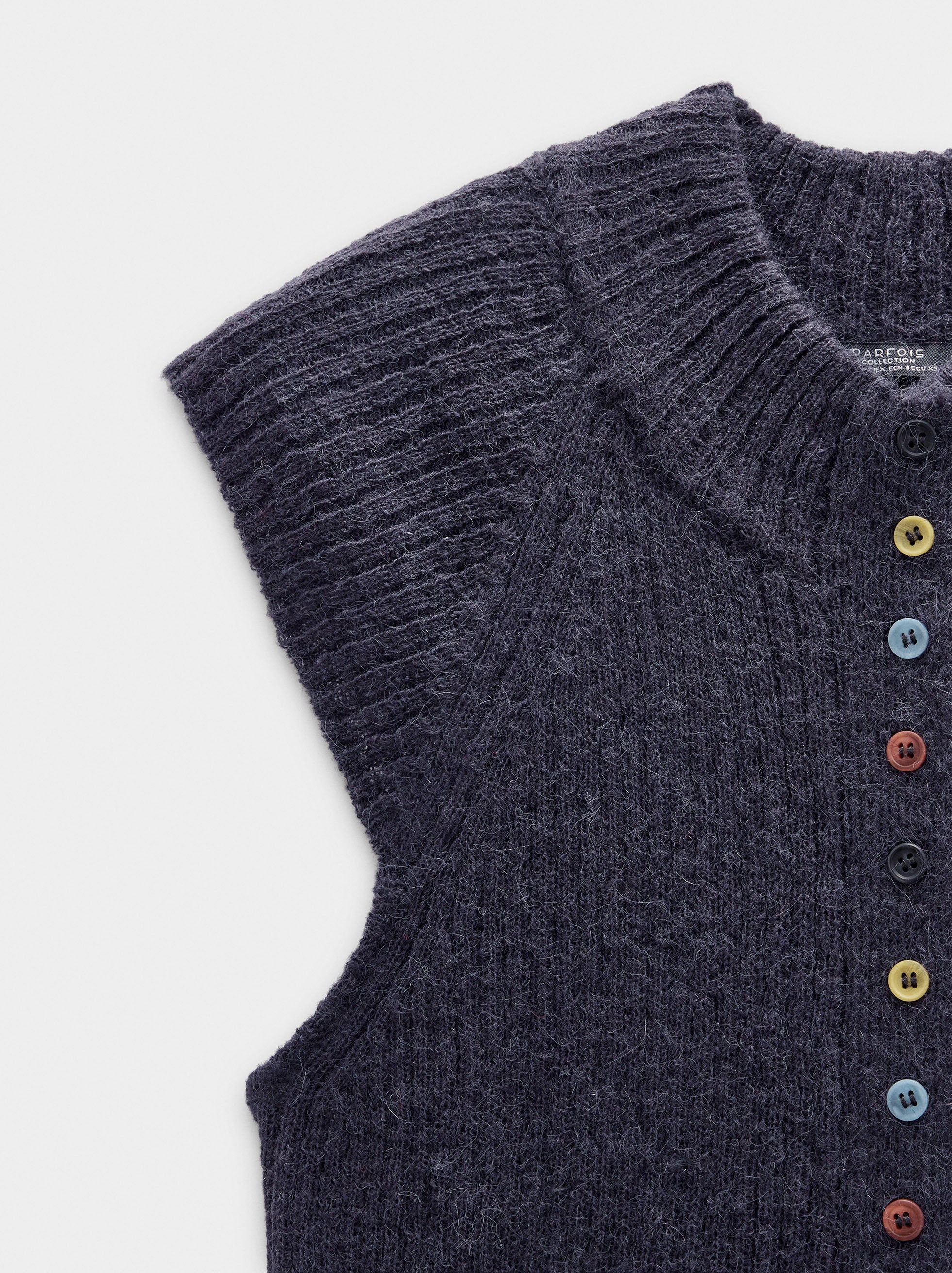 Chaleco De Punto Mezcla De Lana