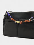 Bolso Bandolera De Nylon Con Colgante
