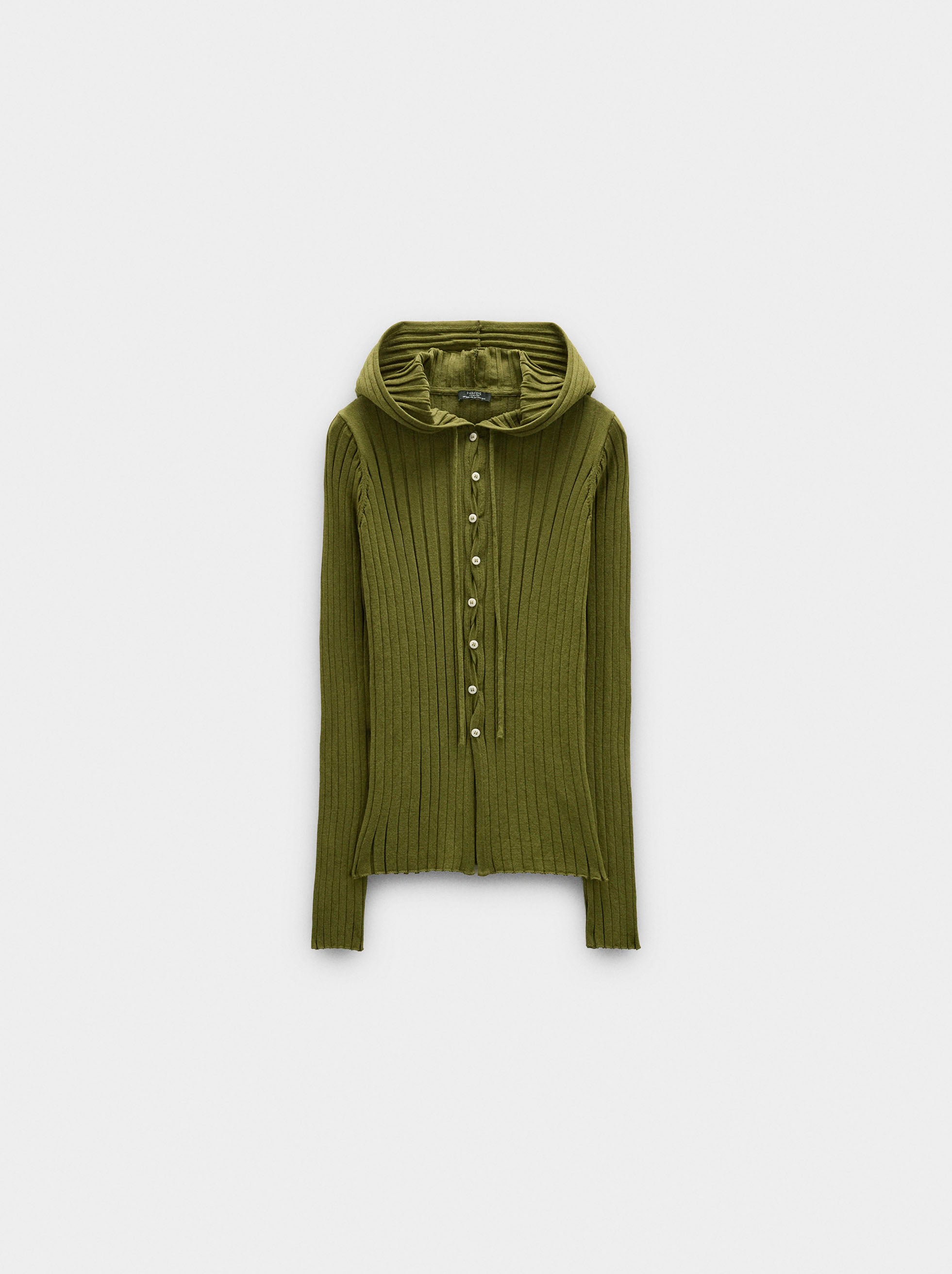 Jersey De Punto Con Capucha