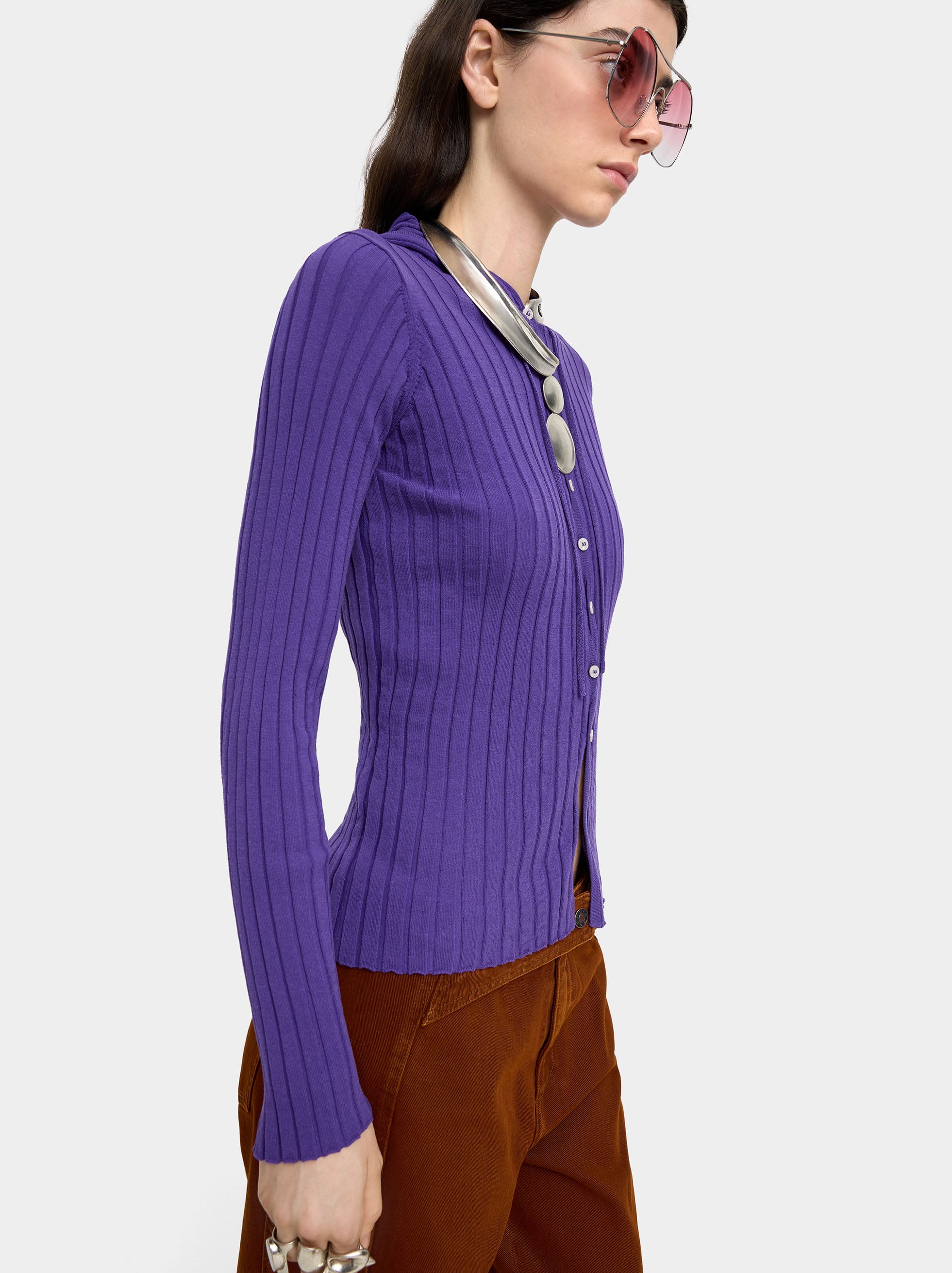 Jersey De Punto Con Capucha