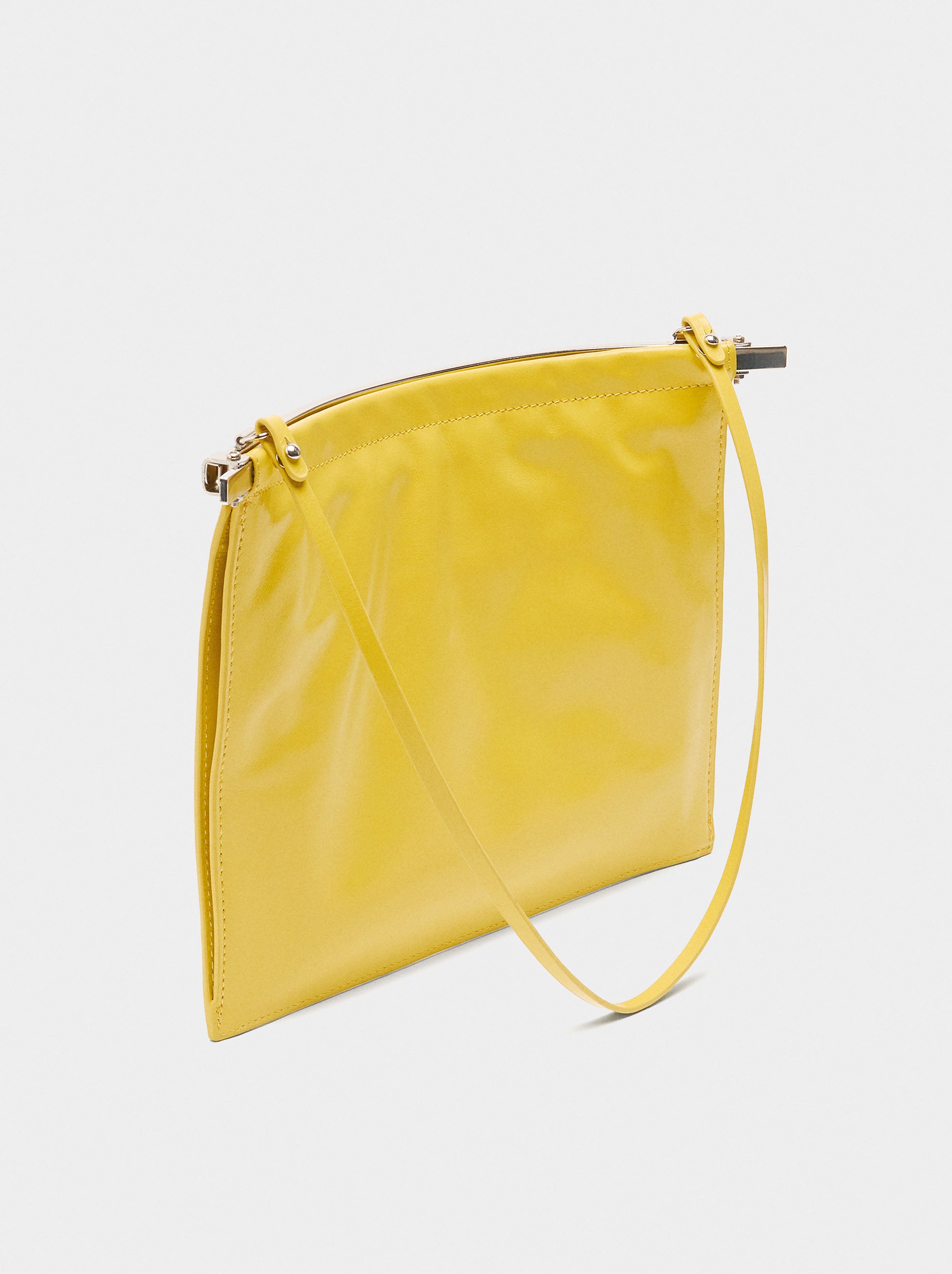 Bolso De Hombro De Piel