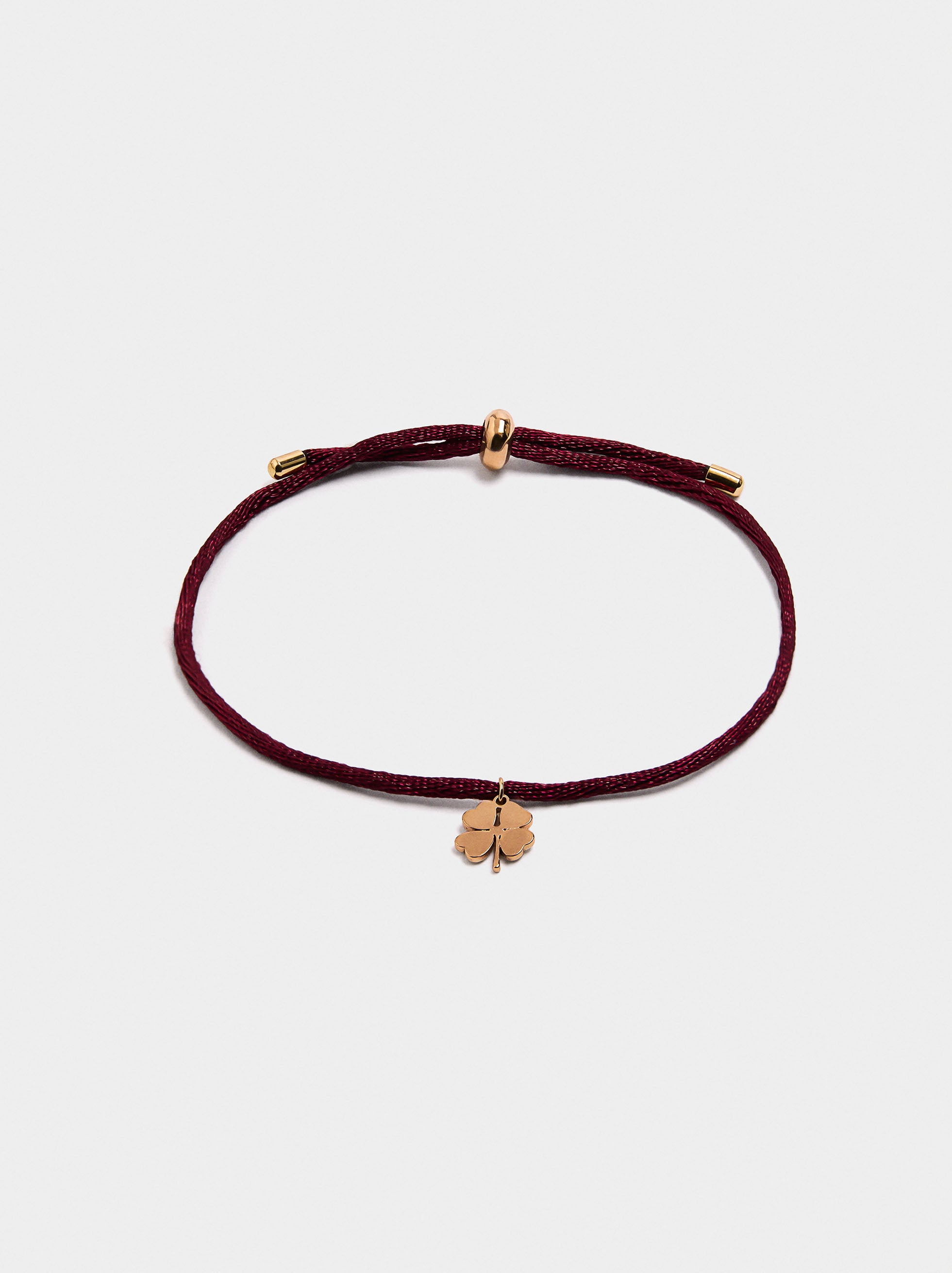 Pulsera Ajustable Con Charm Trébol