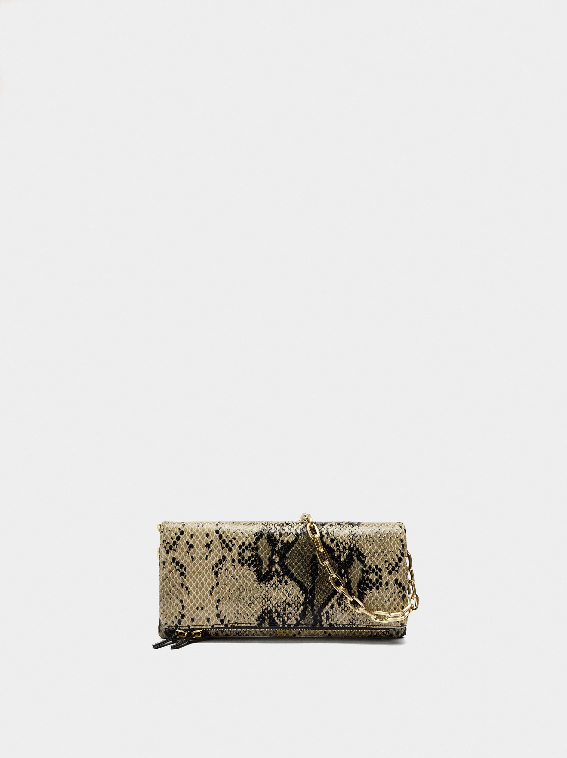Bolso De Fiesta Con Grabado Animal
