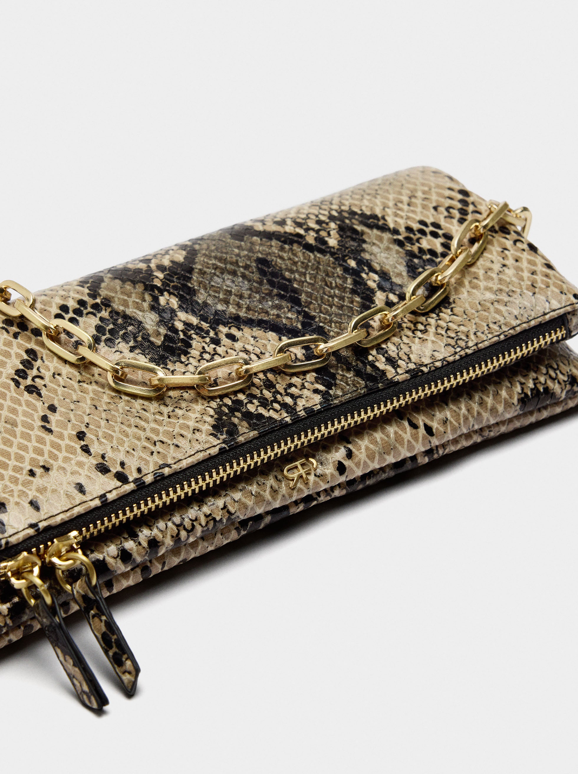 Bolso De Fiesta Con Grabado Animal