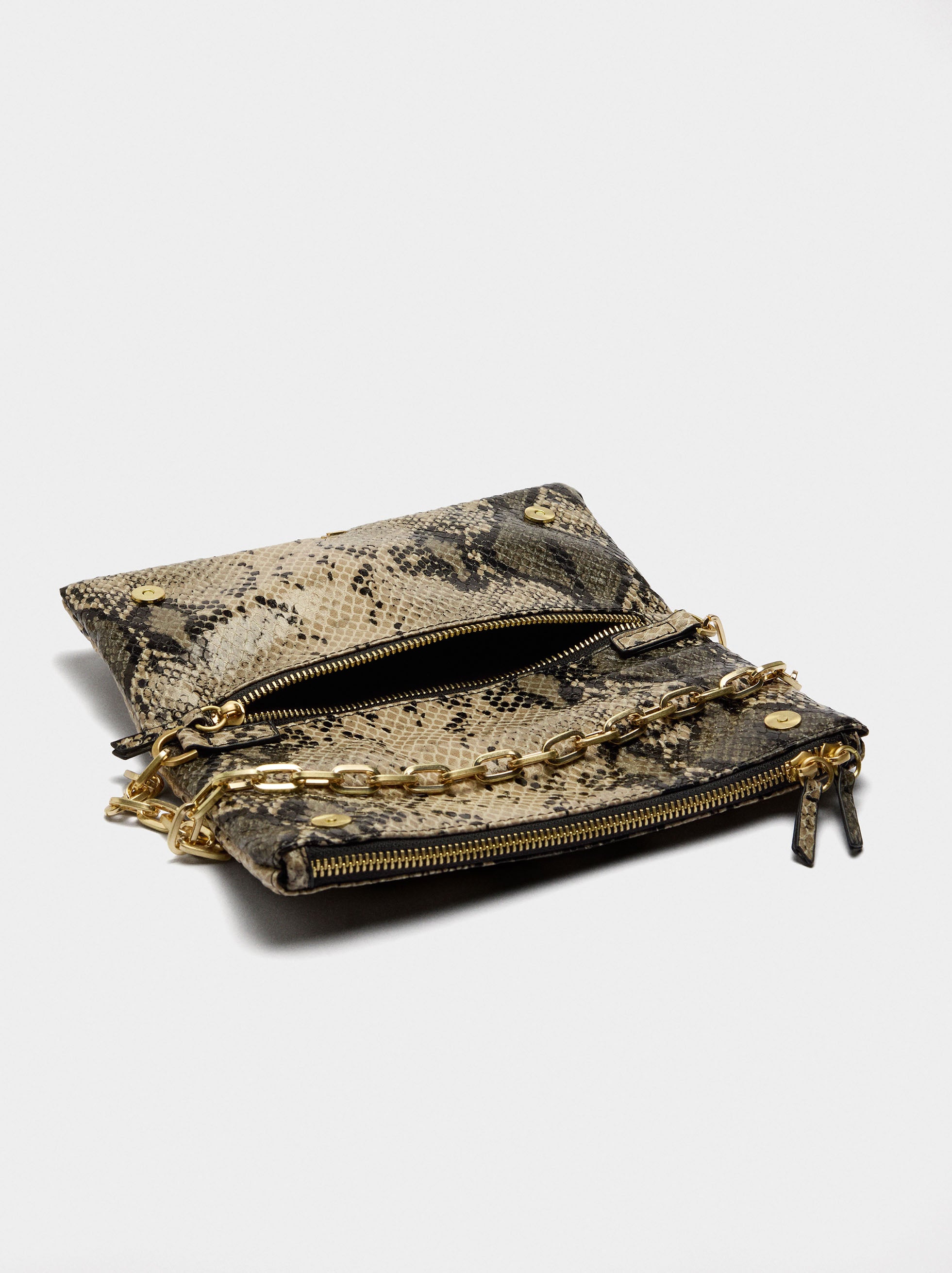 Bolso De Fiesta Con Grabado Animal