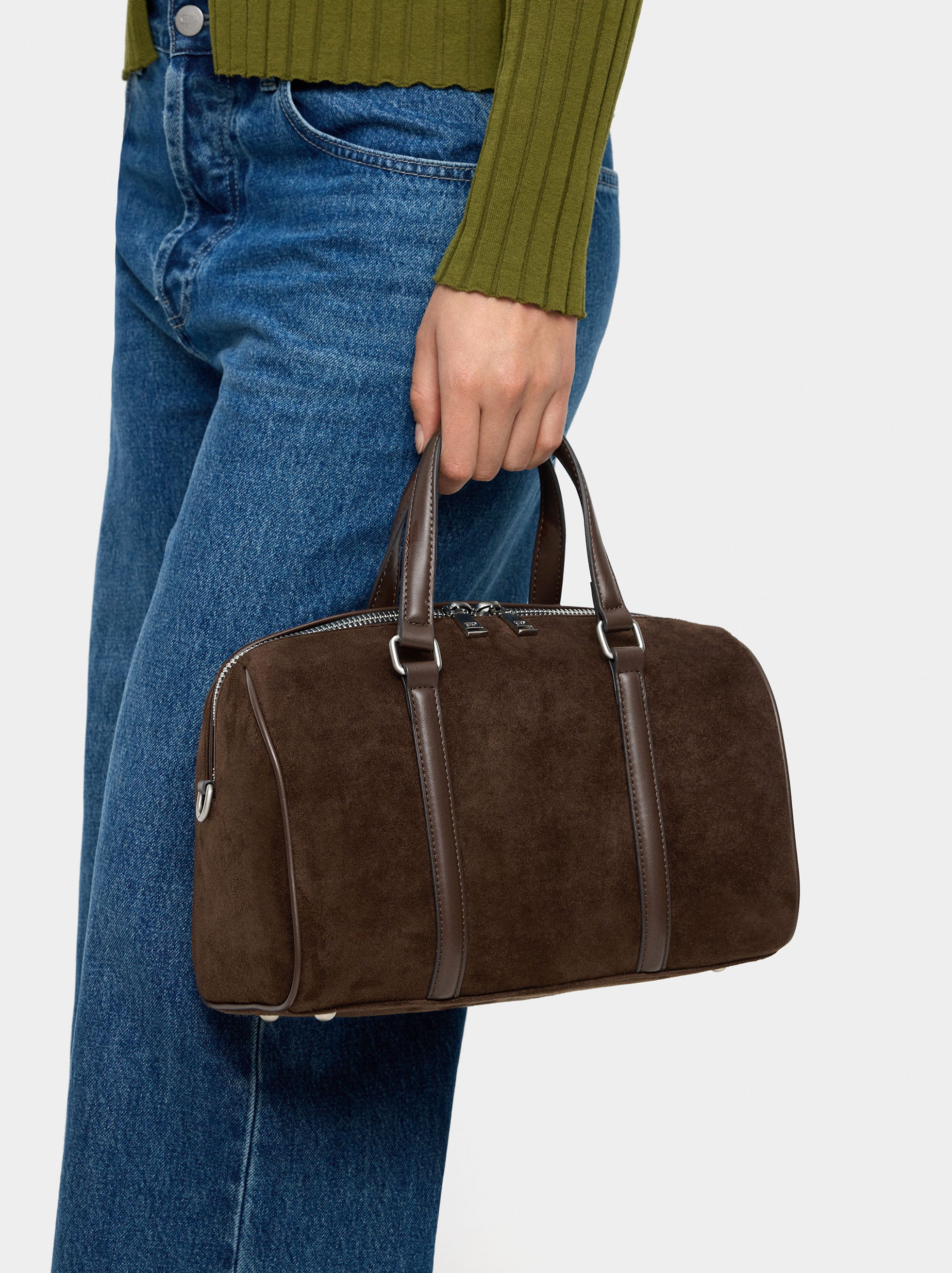 Bolso Bowling Efecto Ante