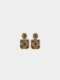 Pendientes Cuadrados Con Detalles De Color