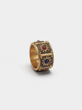 Anillo Con Detalles De Resina Y Arcilla