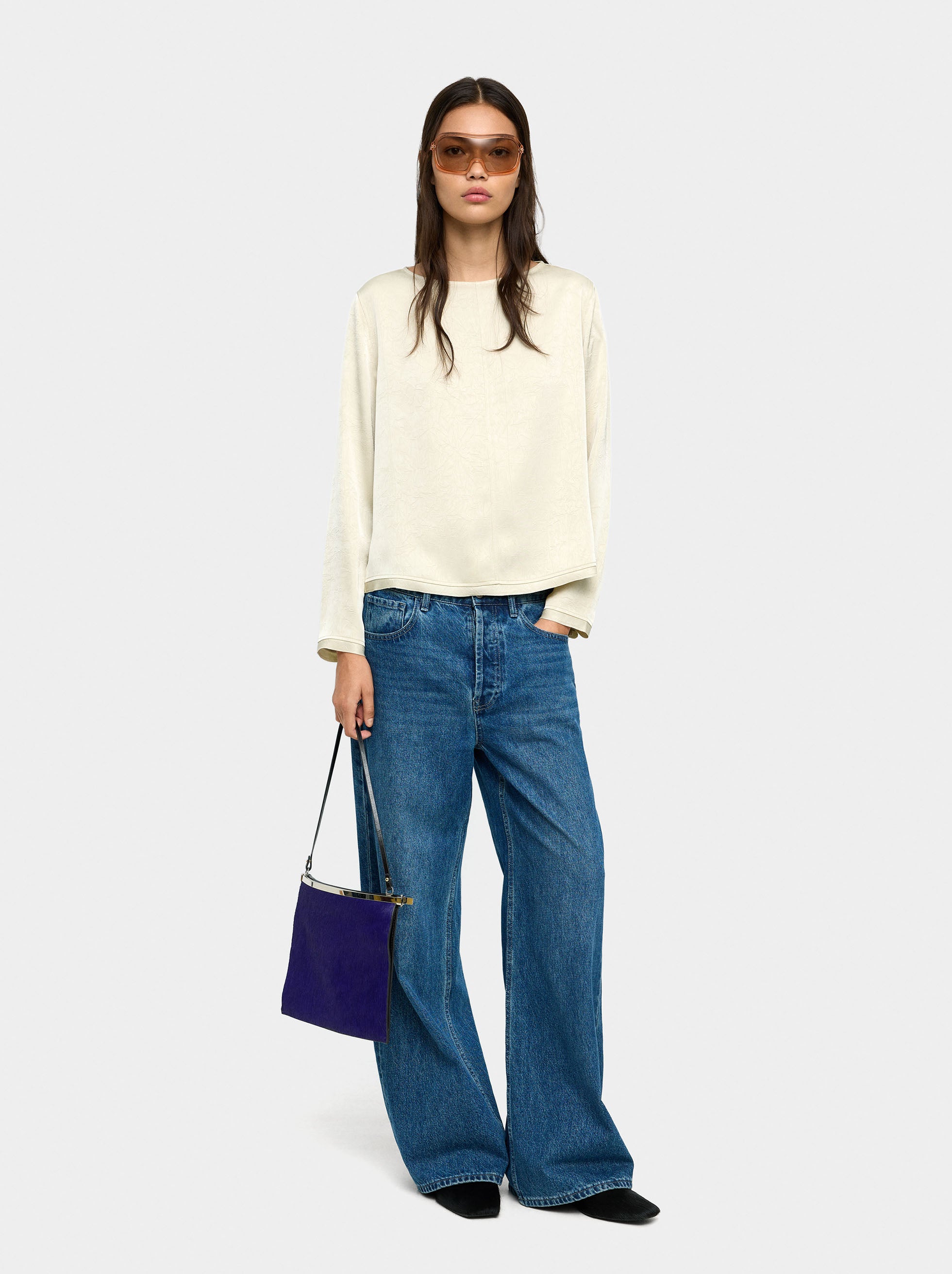 Blusa Efecto Arrugado