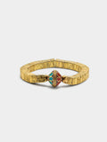 Pulsera Elástica Cuadrada Con Colgante