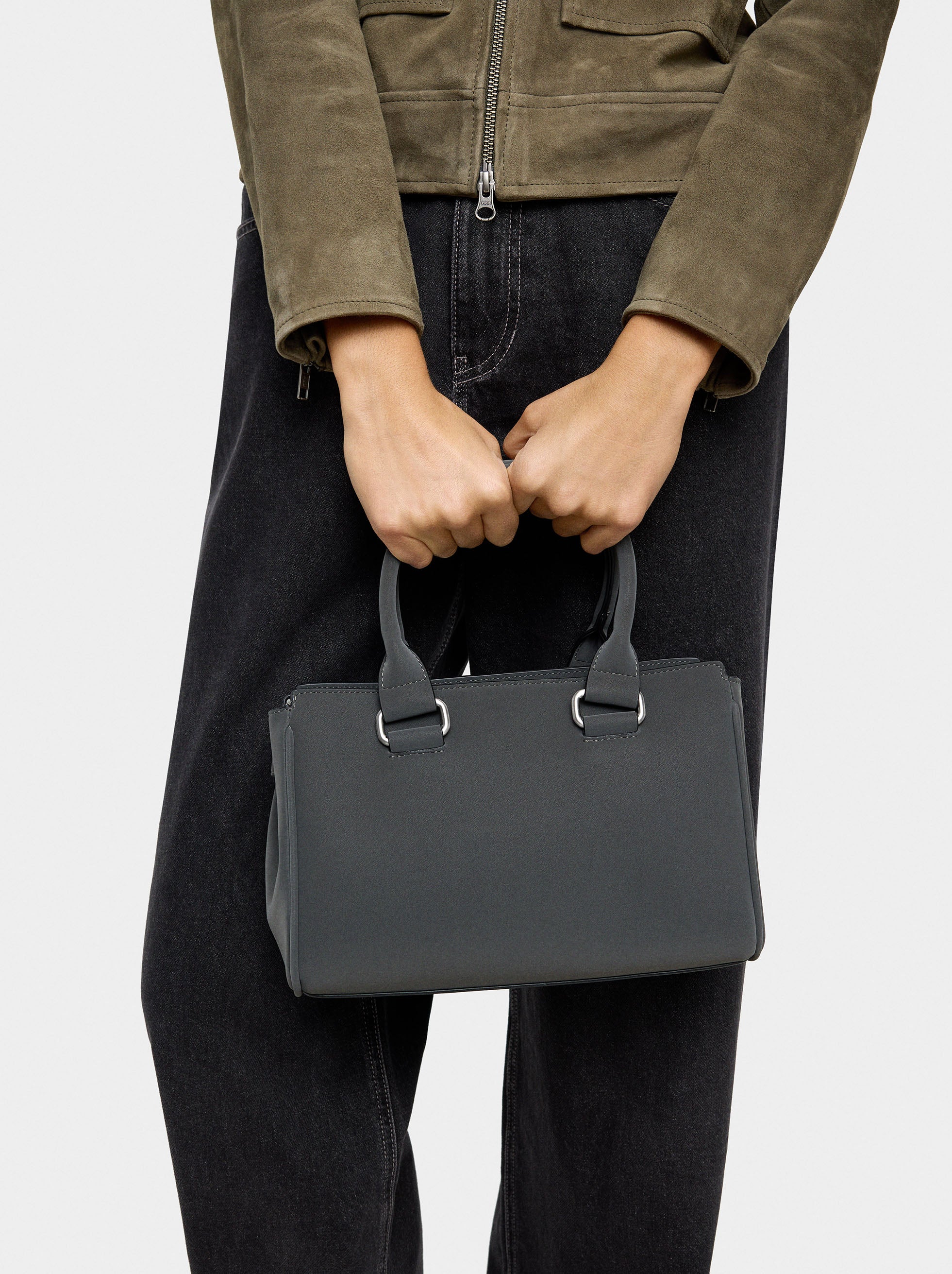 Bolso Tote De Textura Suave