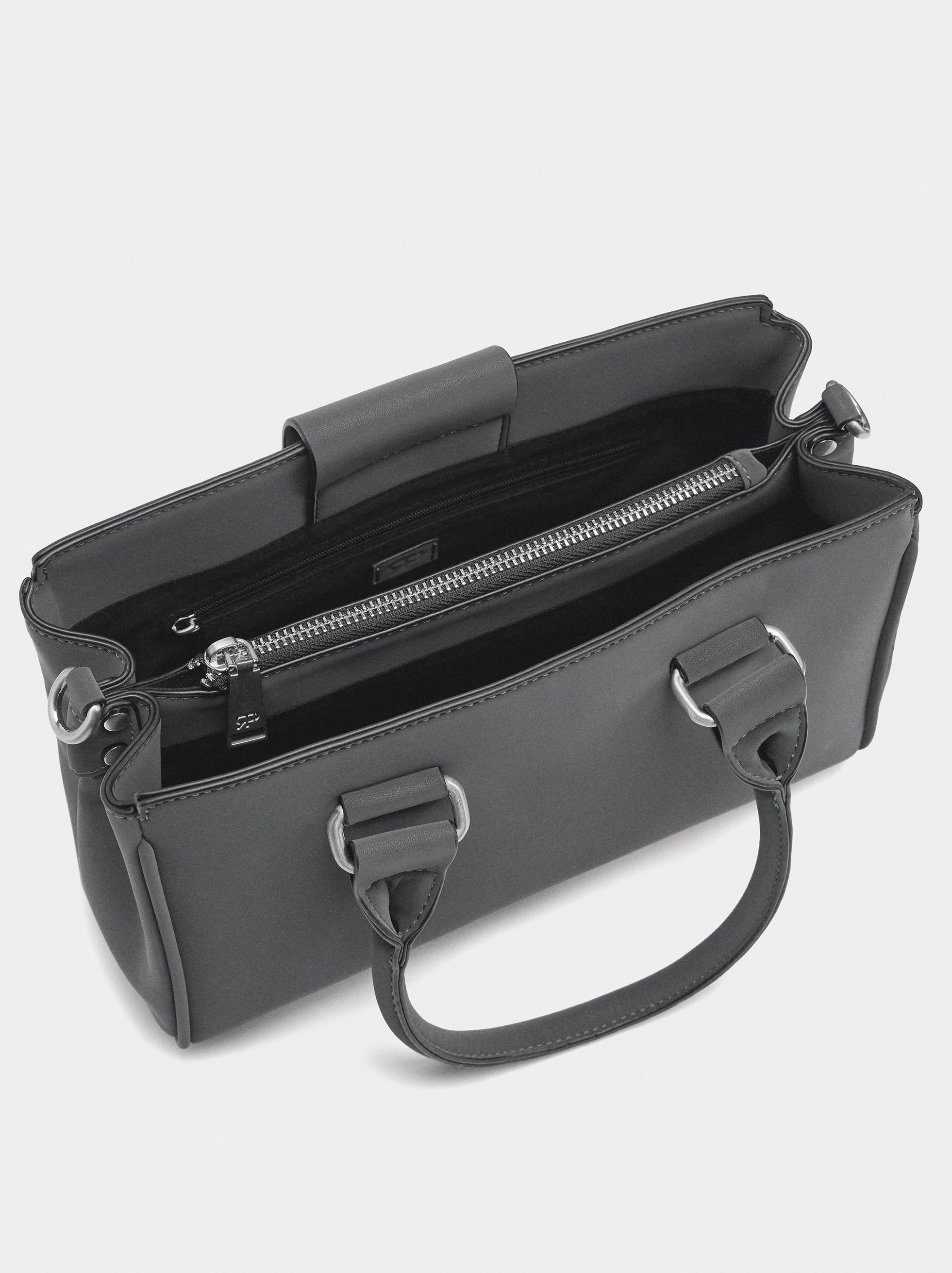 Bolso Tote De Textura Suave