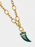 Collar Largo De Eslabones Con Colgante