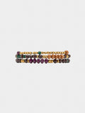 Set De Pulseras Elásticas De Abalorios Multicolor