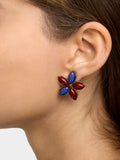 Pendientes Flor Con Resina