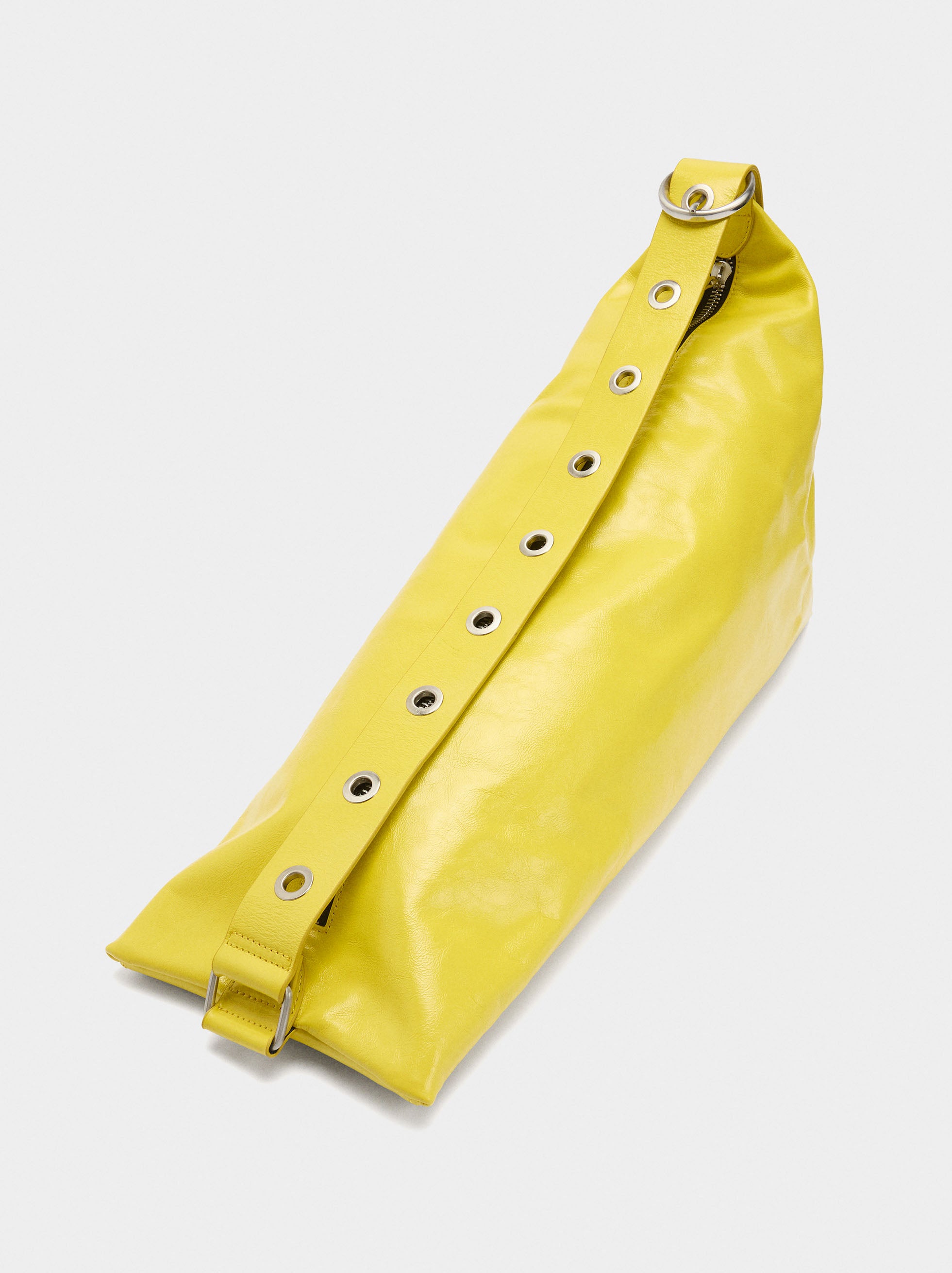 Bolso De Hombro De Piel Asimétrico