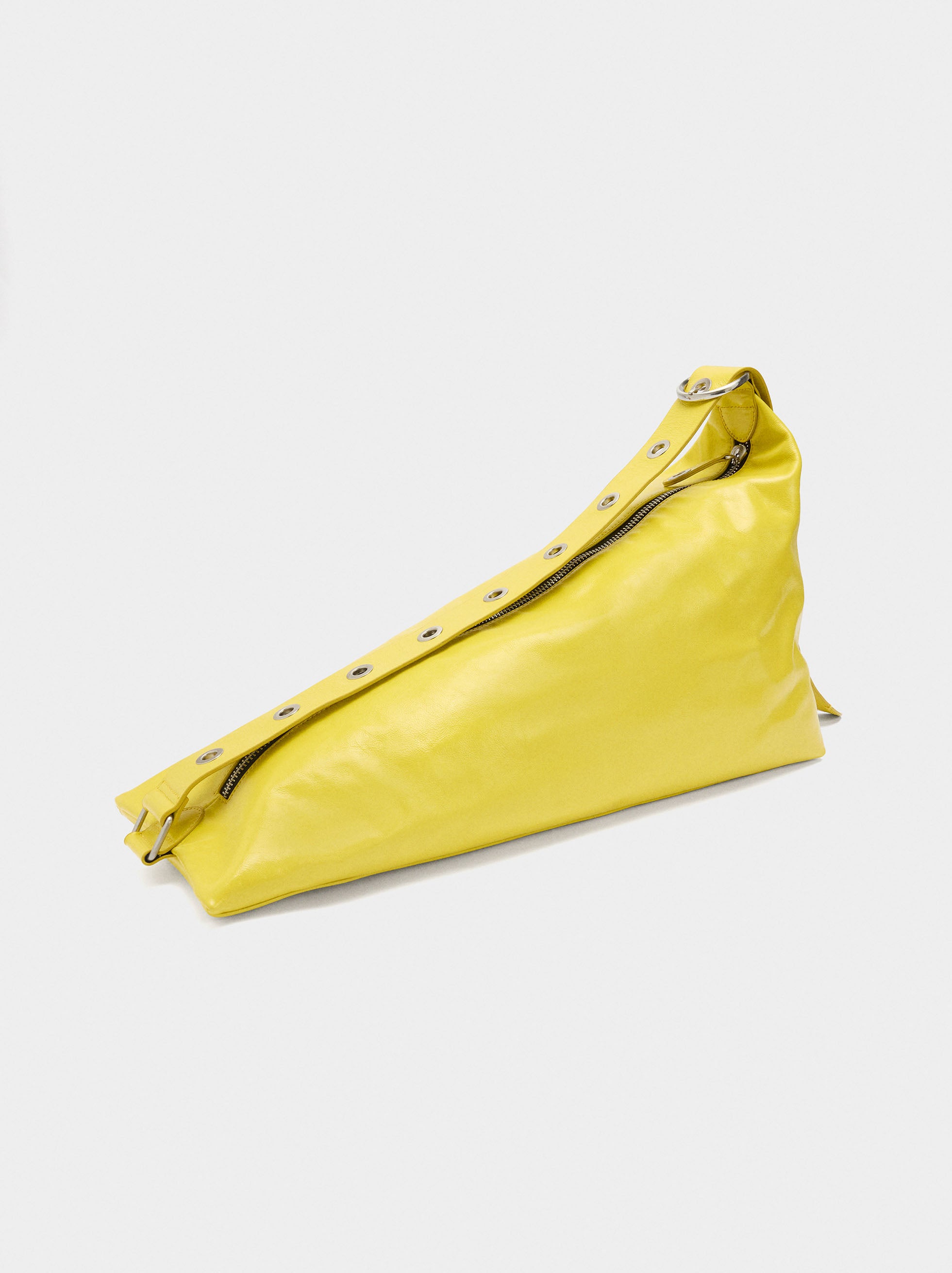 Bolso De Hombro De Piel Asimétrico