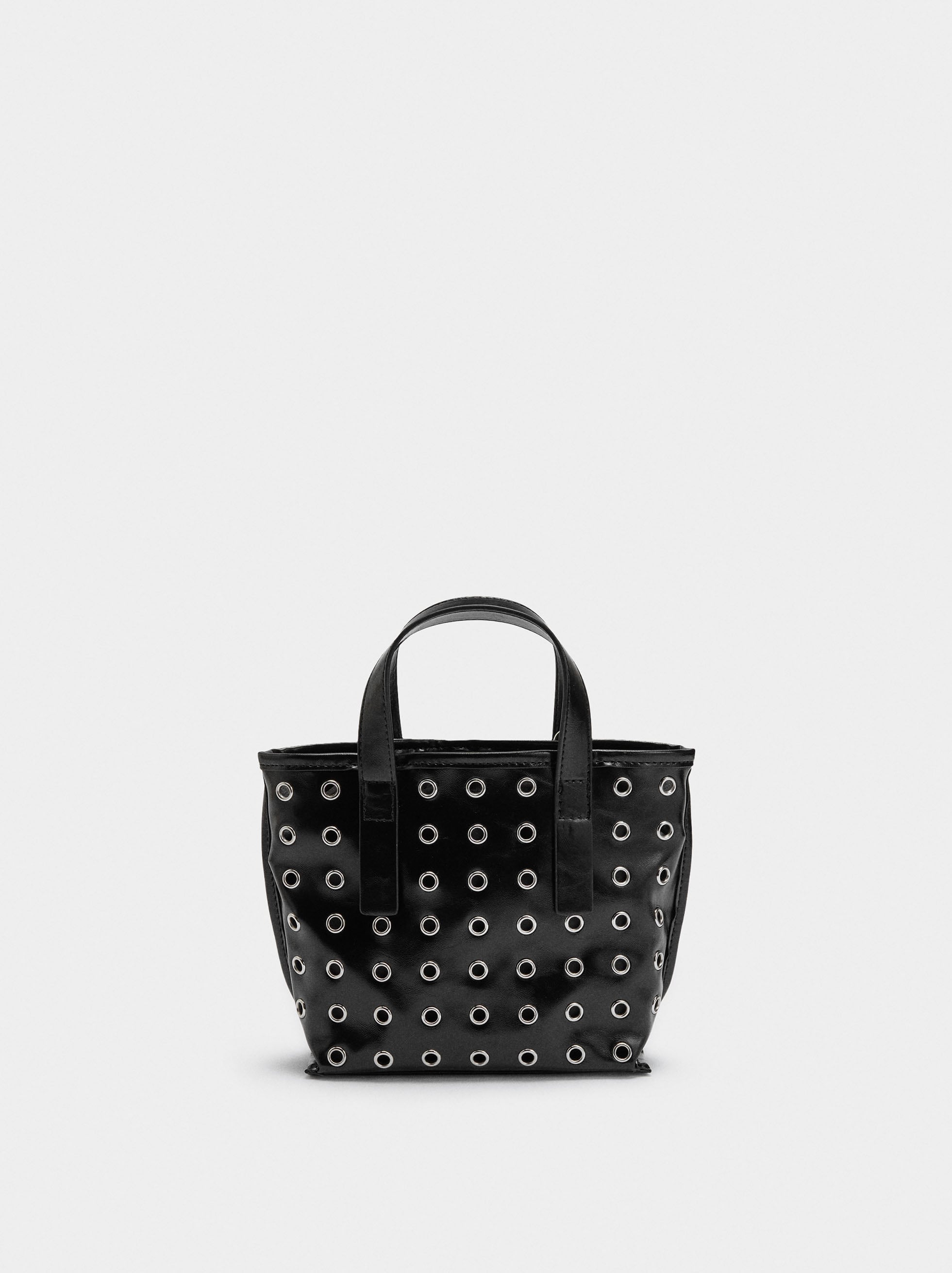Bolso Tote Con Tachuelas Bolsa Interior