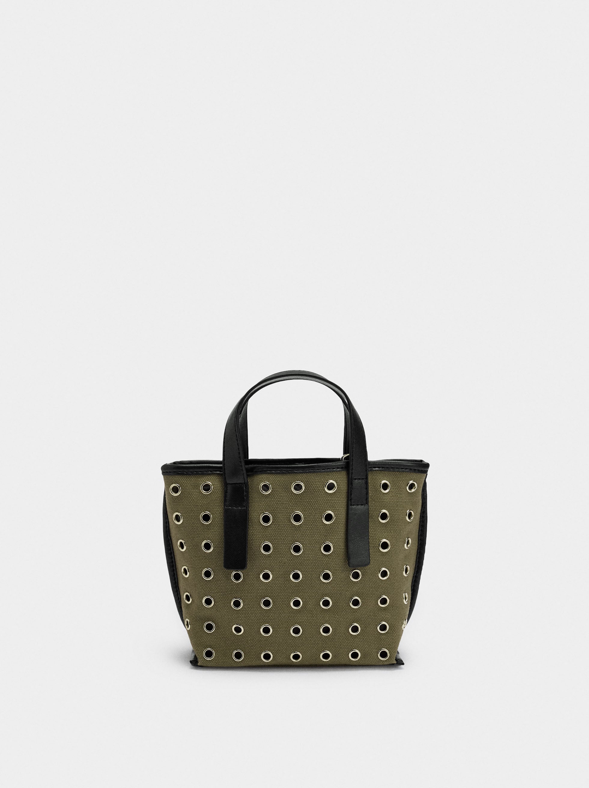 Bolso Tote Con Tachuelas Bolsa Interior