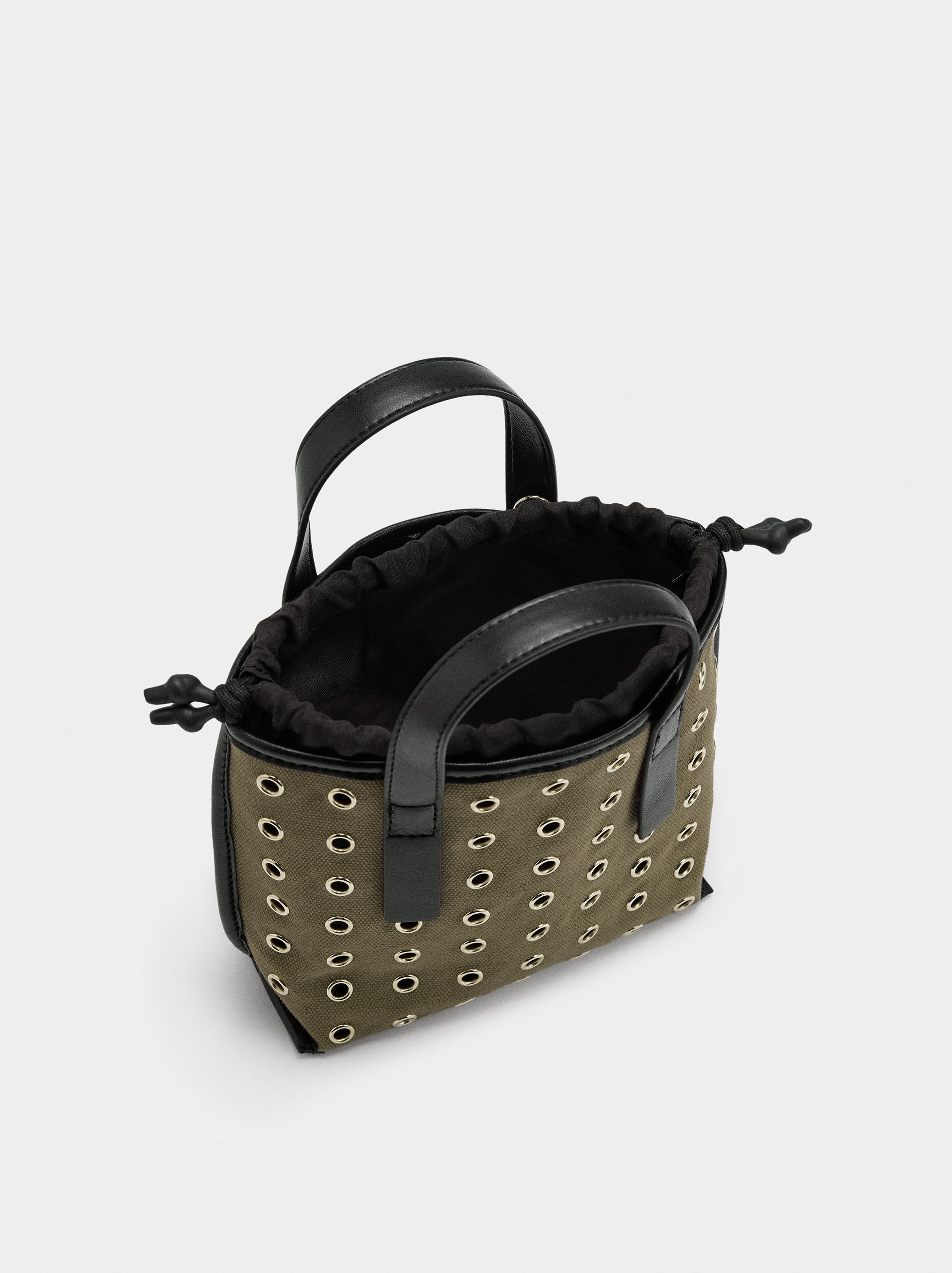 Bolso Tote Con Tachuelas Bolsa Interior