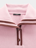 Sudadera Cuello Polo De Rayas