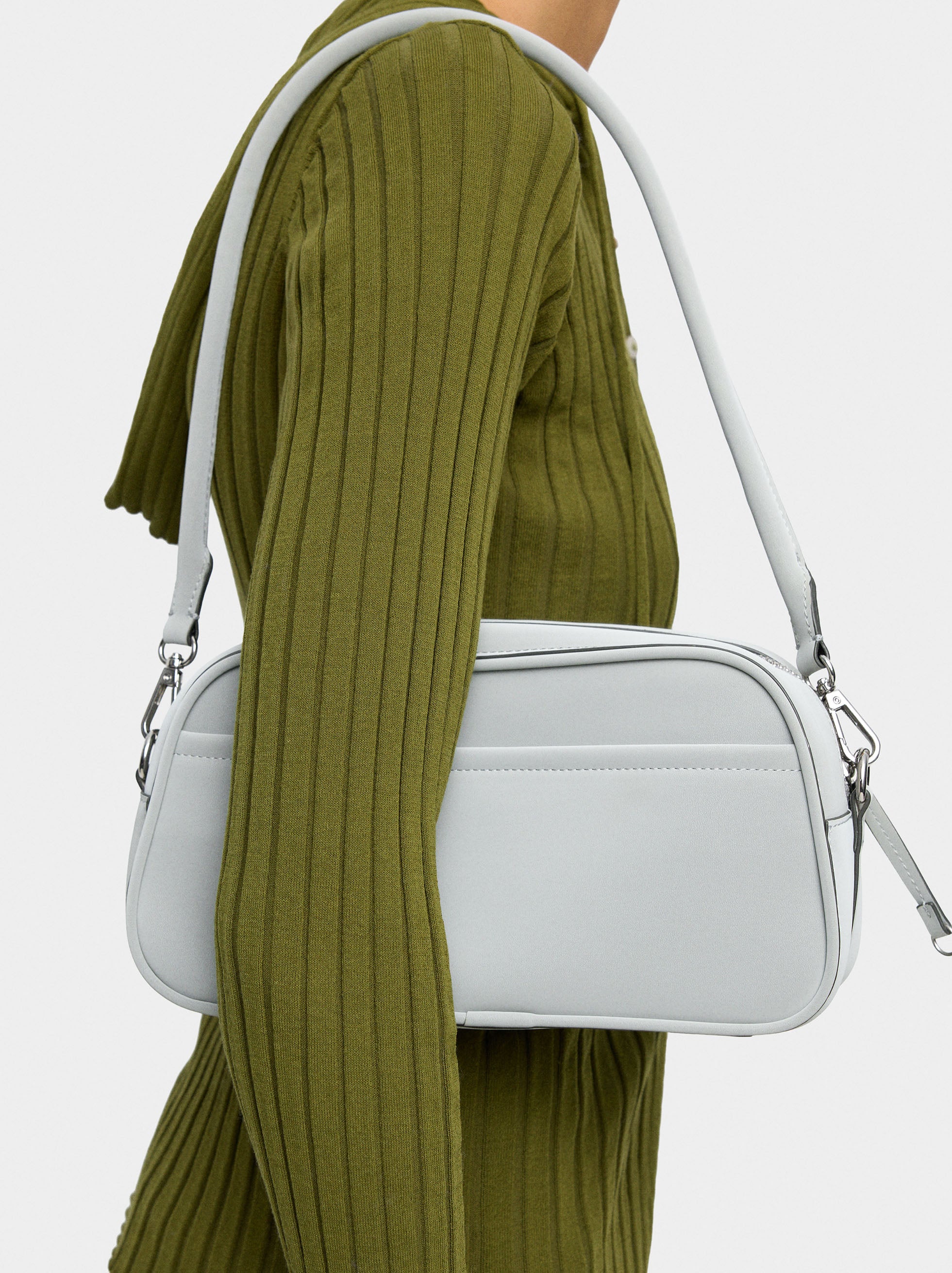 Bolso De Hombro De Textura Suave M