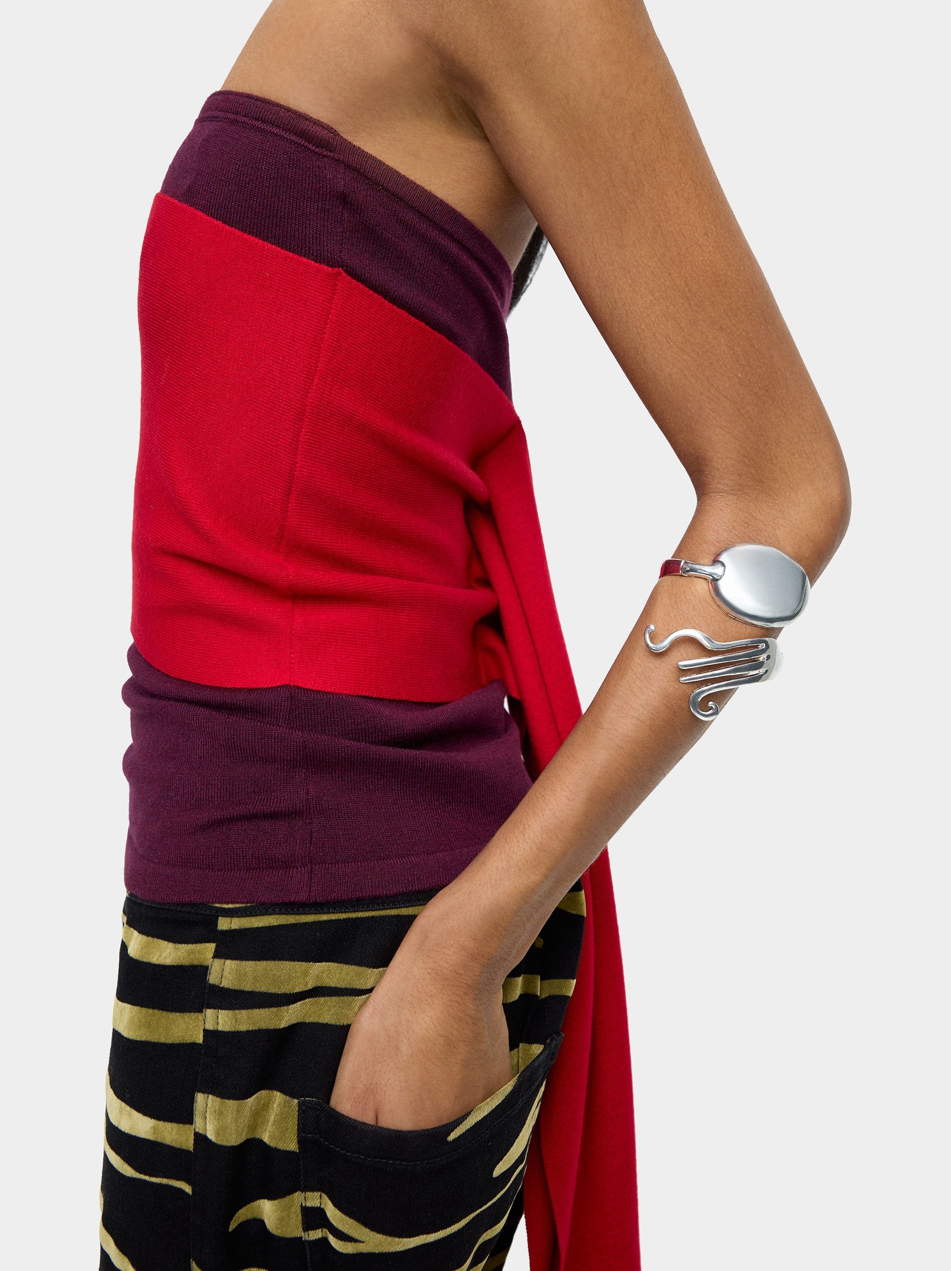 Pulsera Cruzada De Tenedor Y Cuchara