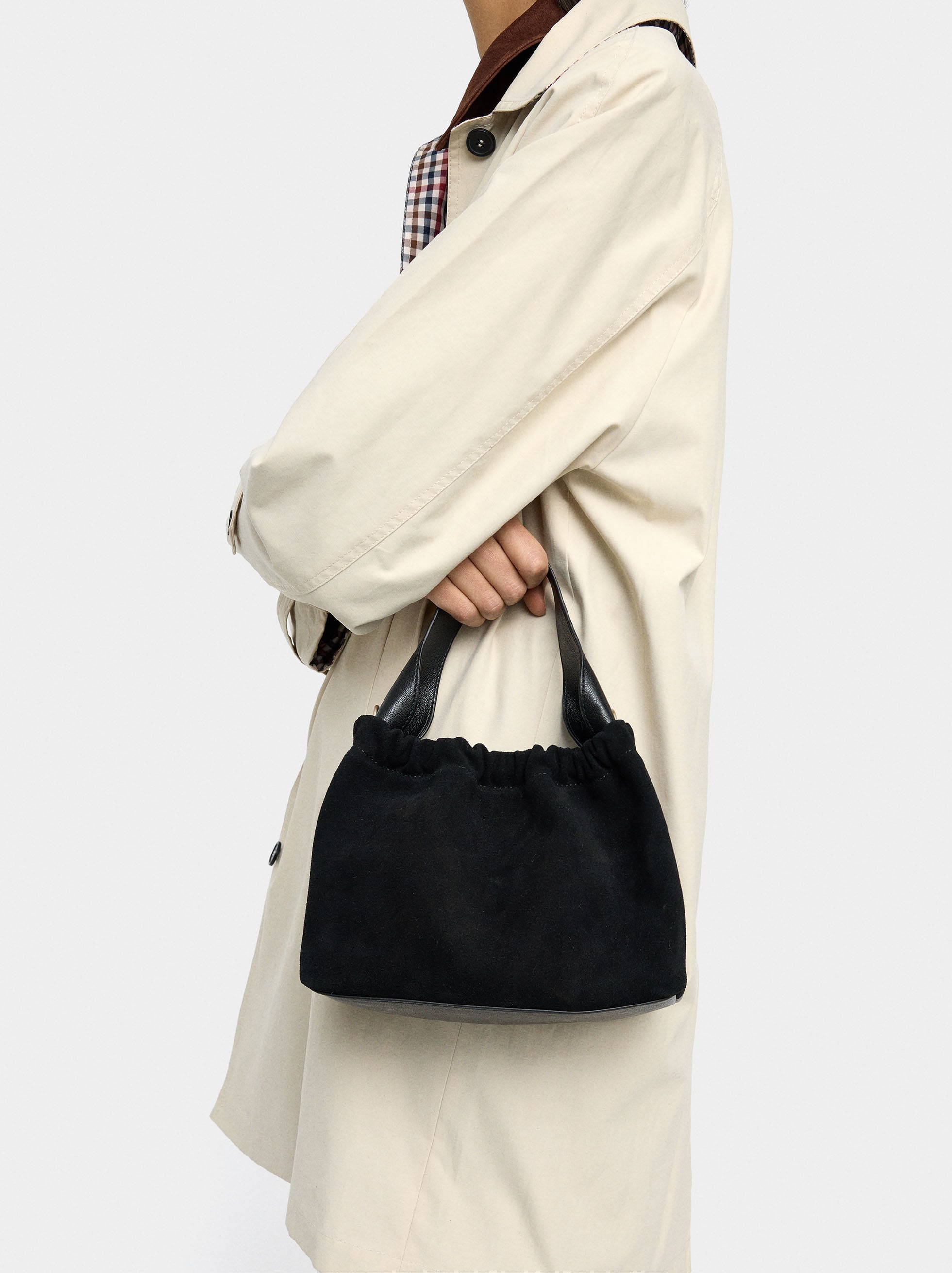 Bolso Bandolera Detalles De Piel