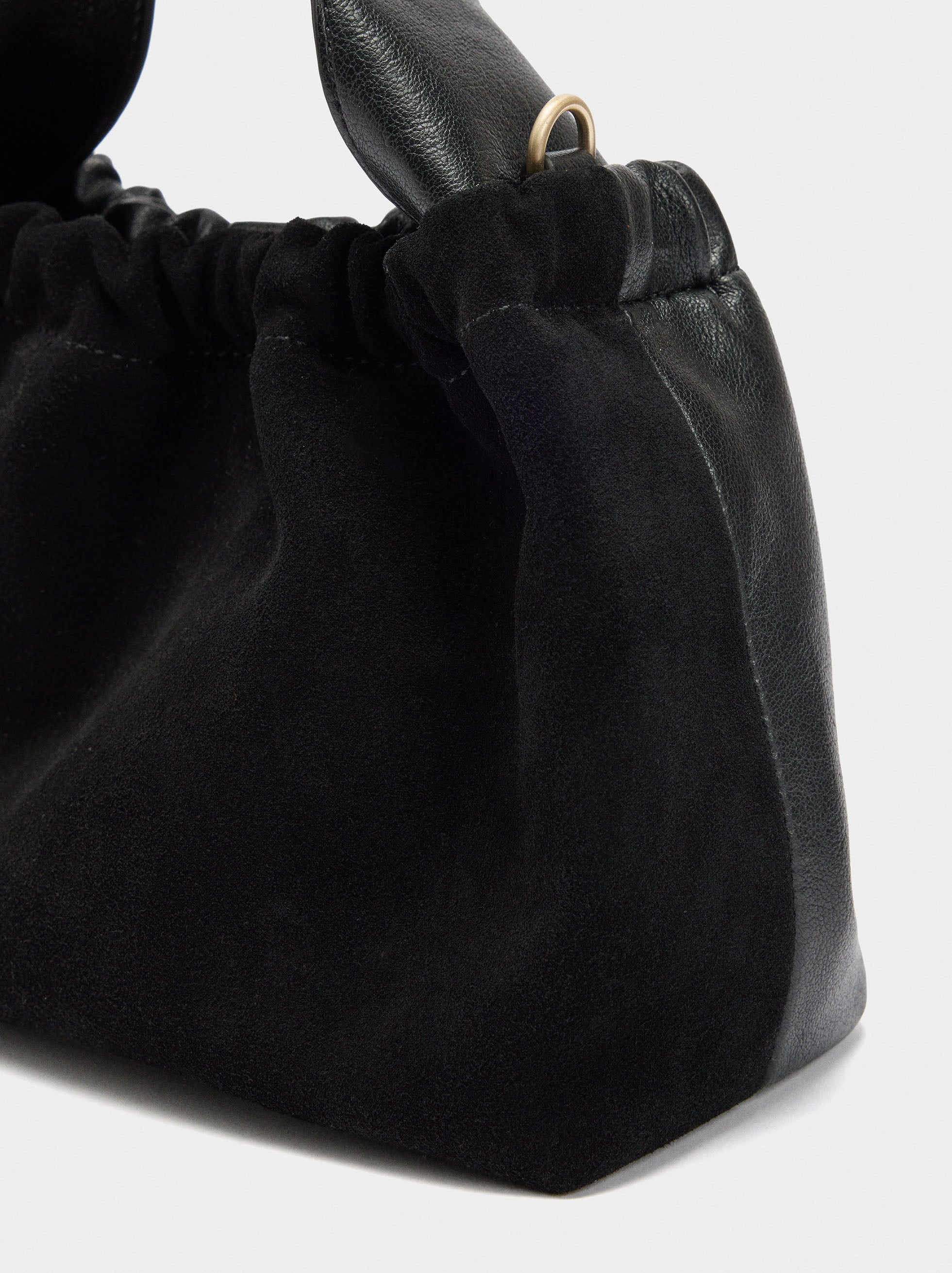 Bolso Bandolera Detalles De Piel