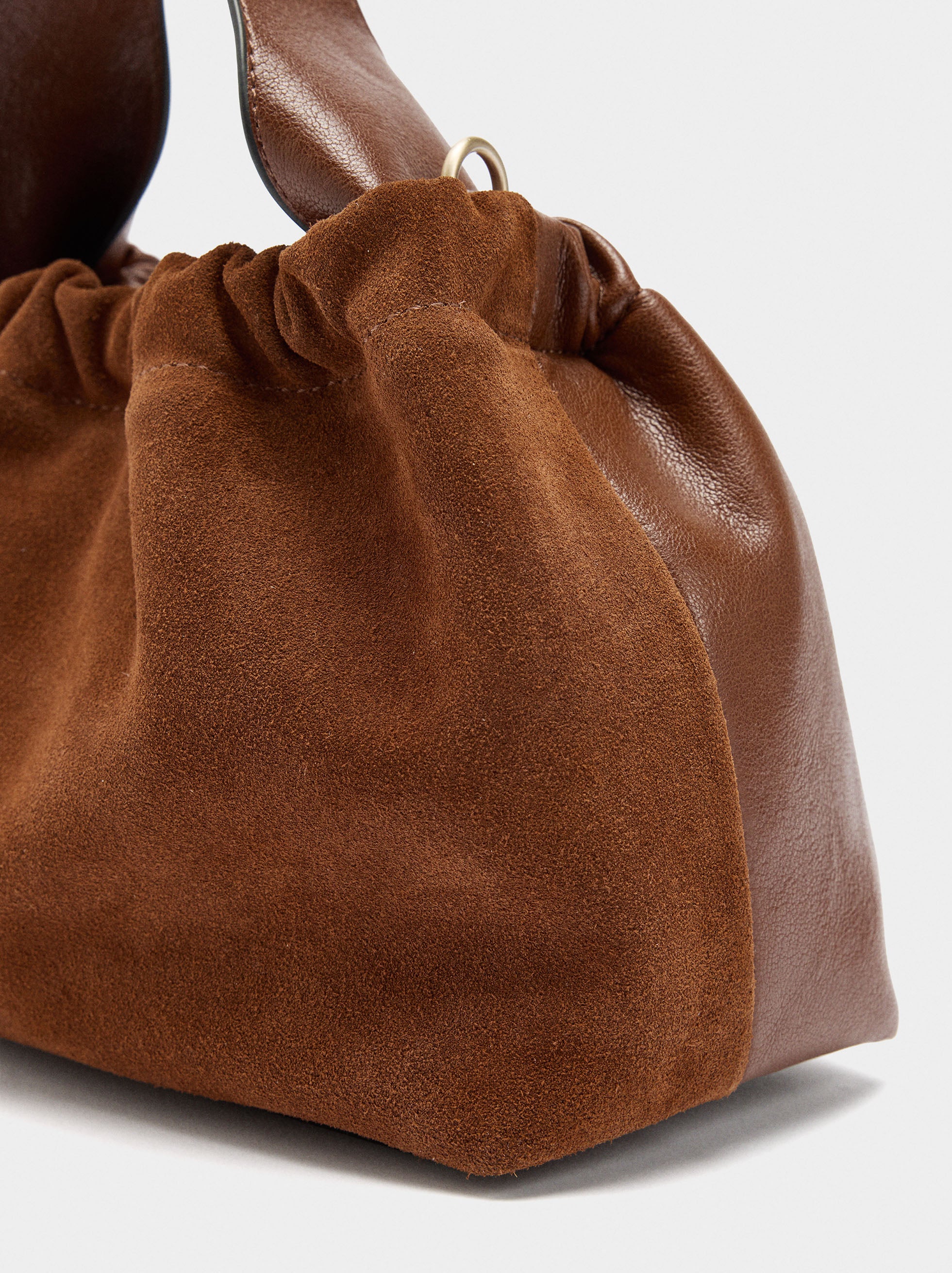 Bolso Bandolera Detalles De Piel
