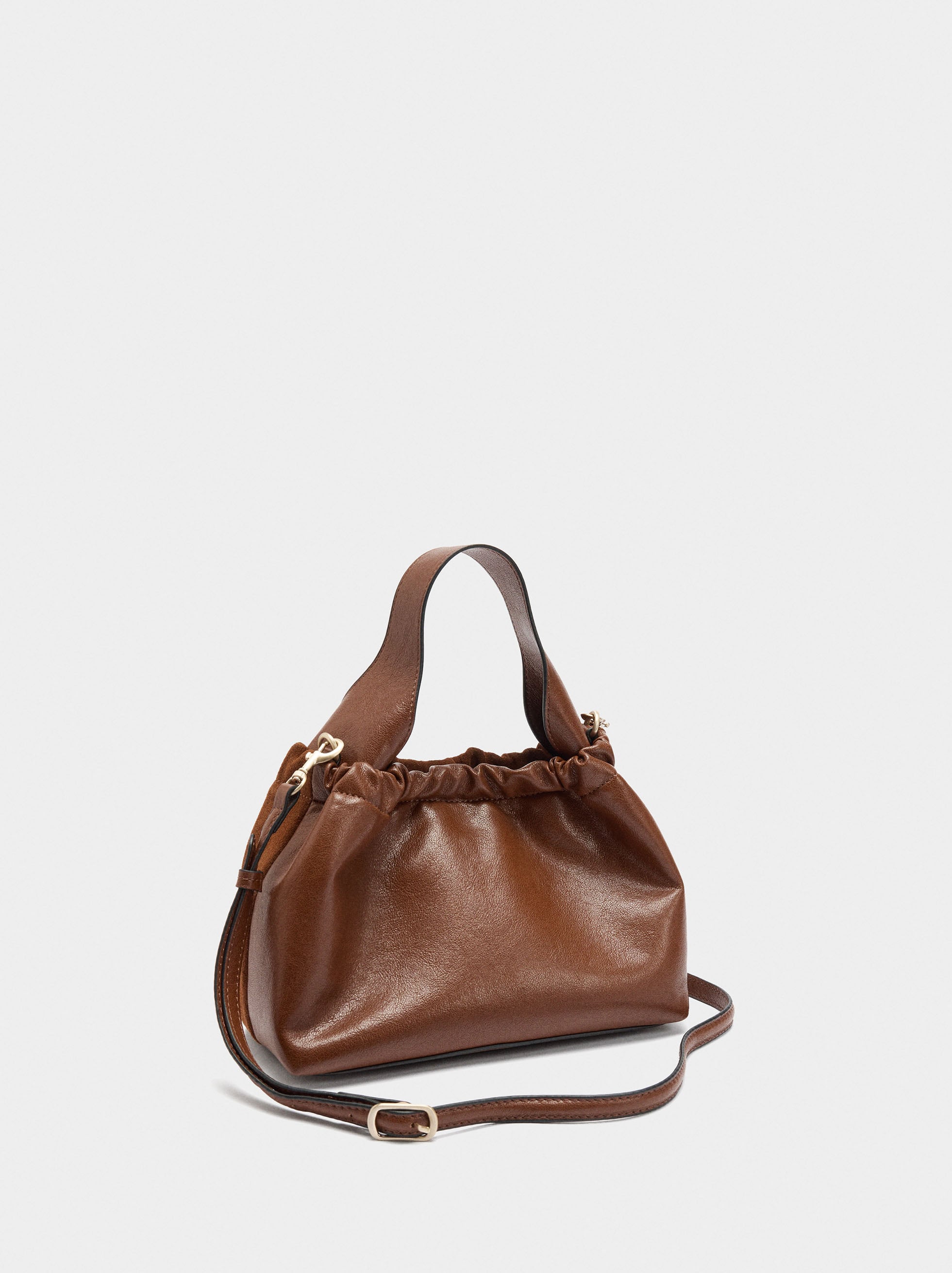 Bolso Bandolera Detalles De Piel
