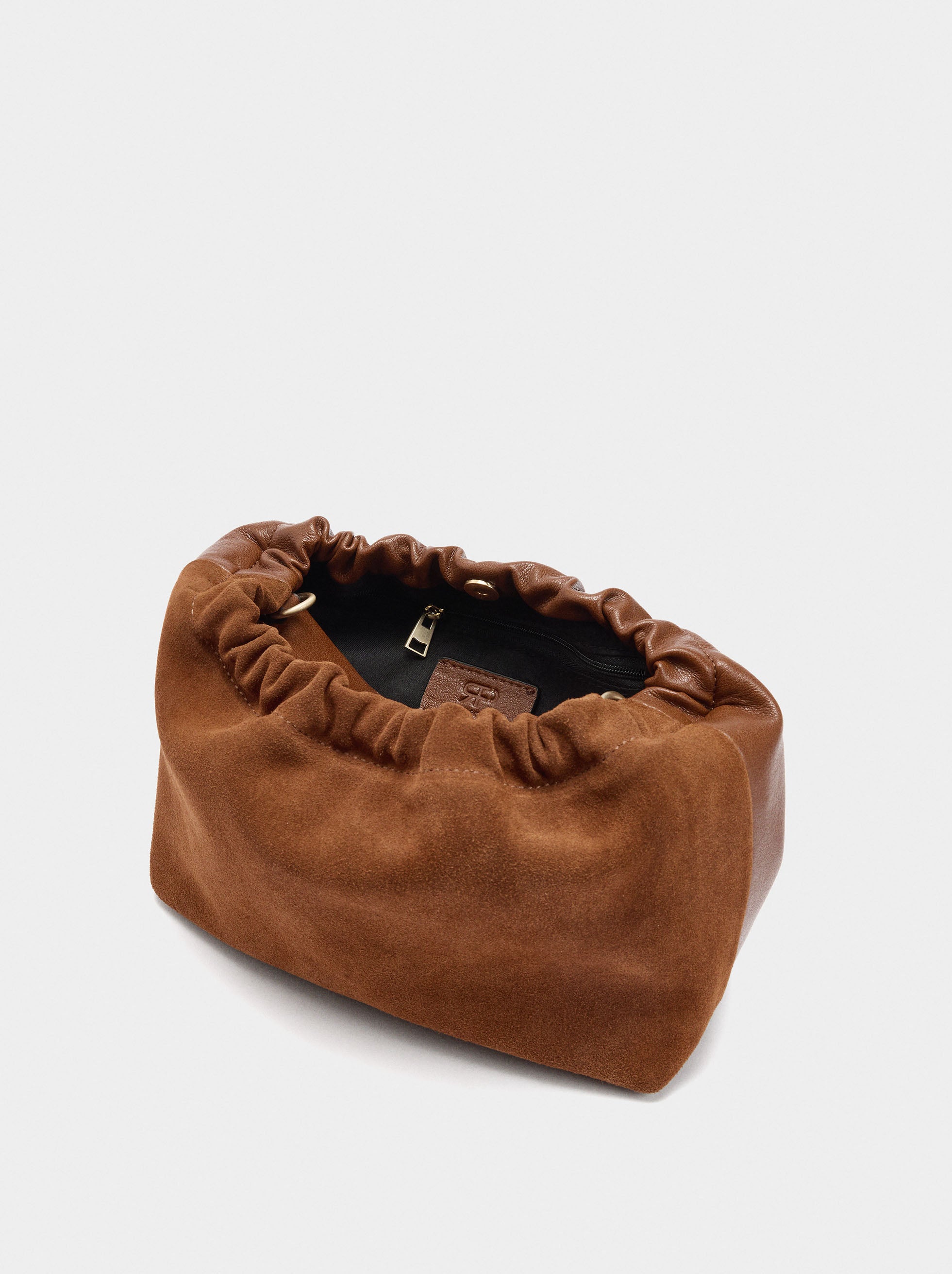 Bolso Bandolera Detalles De Piel