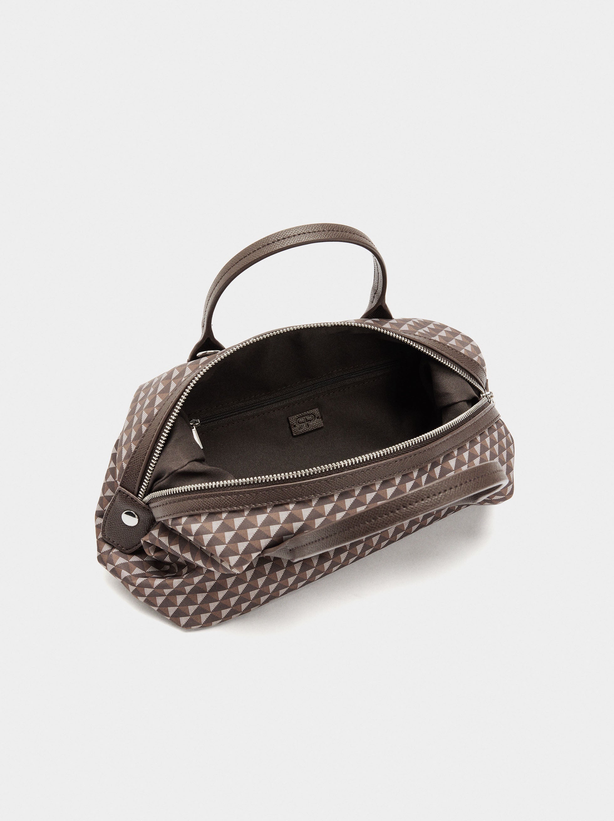 Bolso Tote Estampado De Nylon