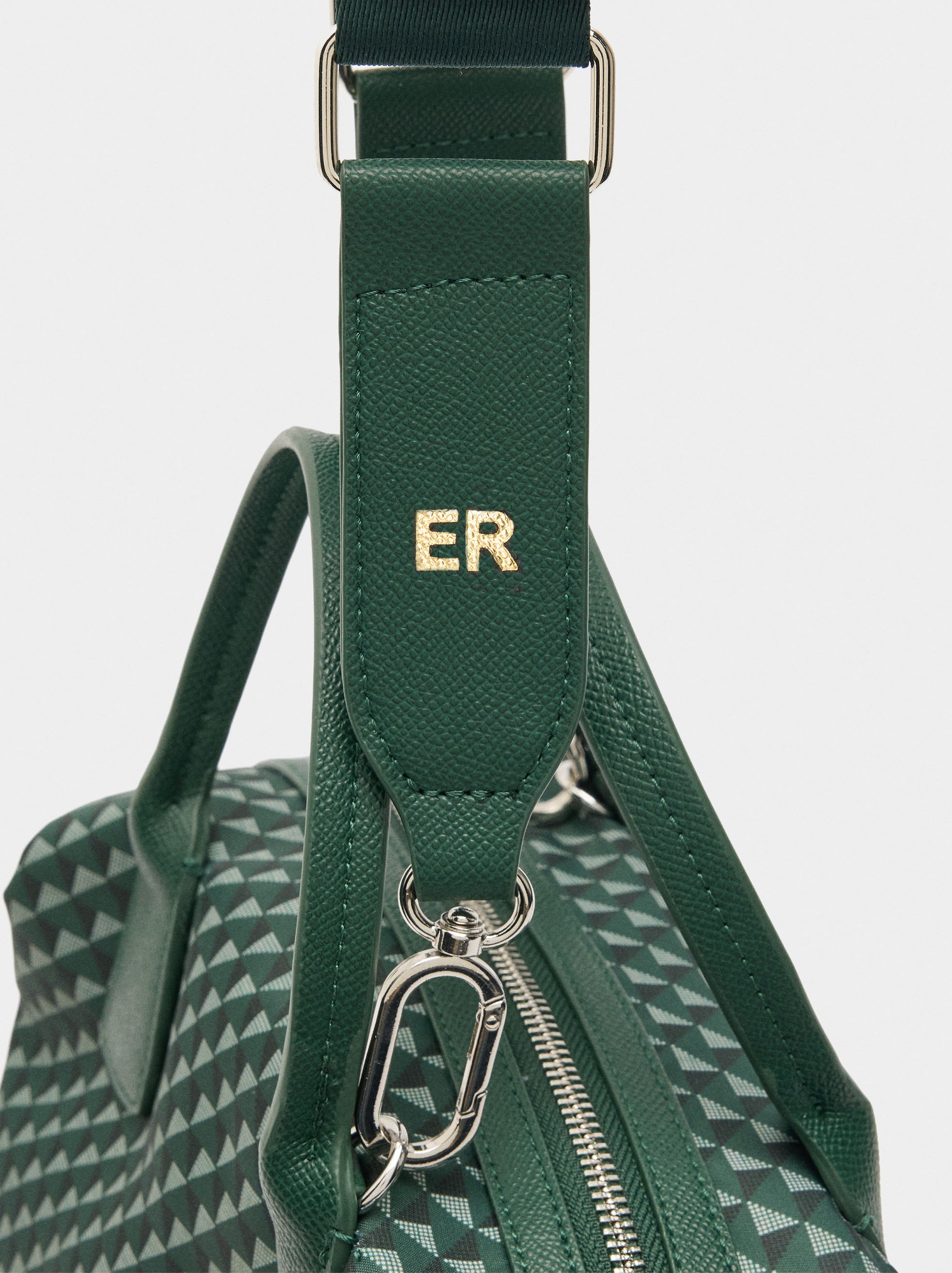 Bolso Tote Estampado De Nylon