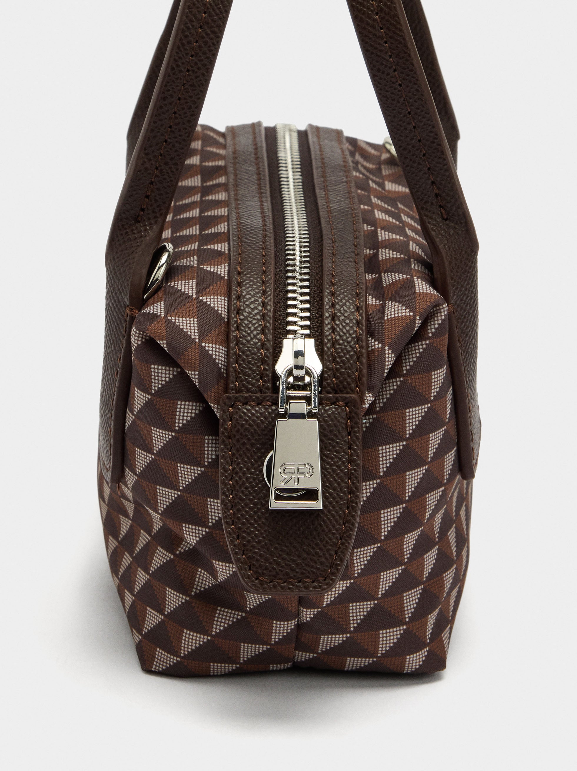 Bolso Bandolera Estampado De Nylon