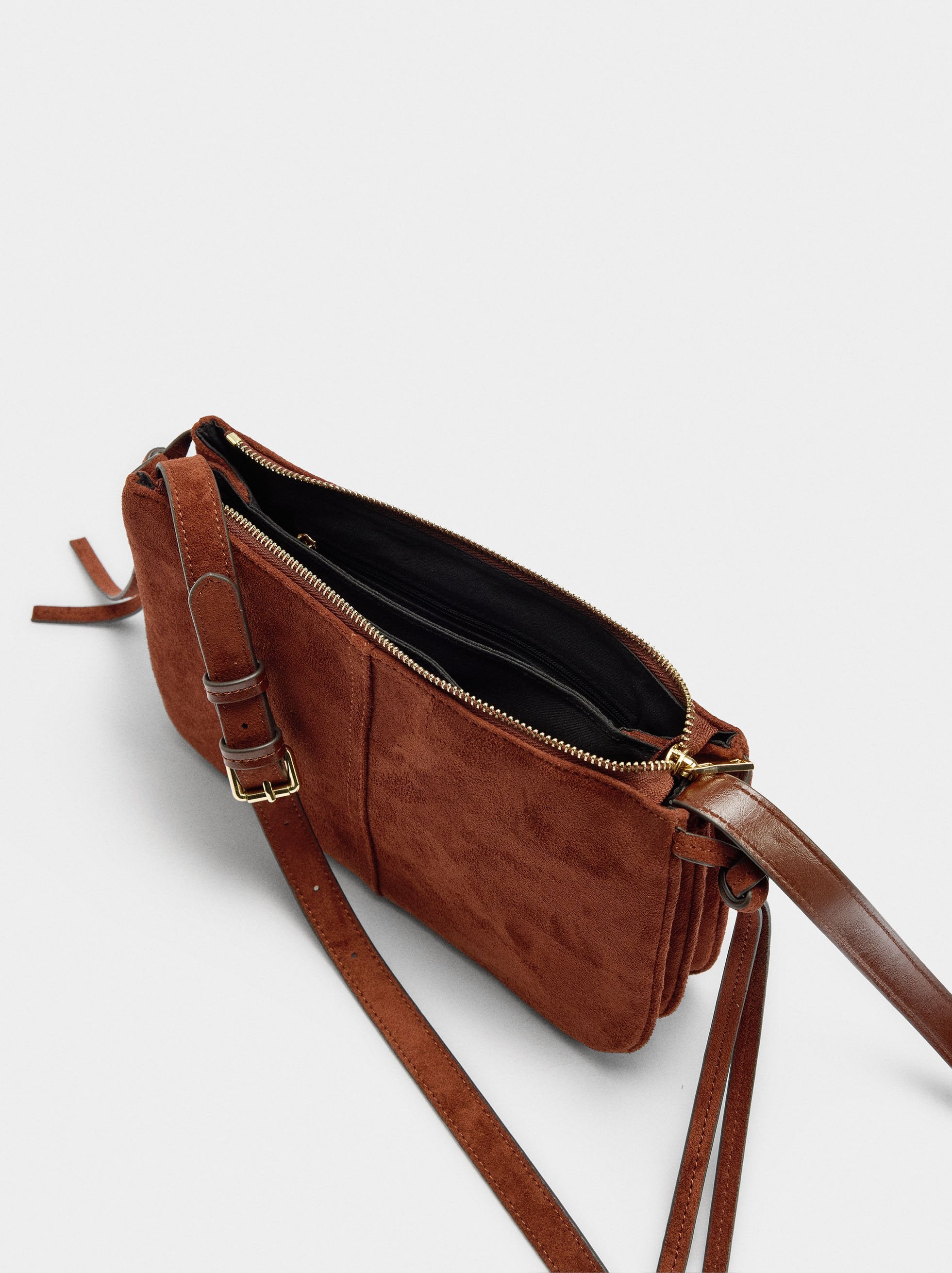 Bolso Bandolera Efecto Ante