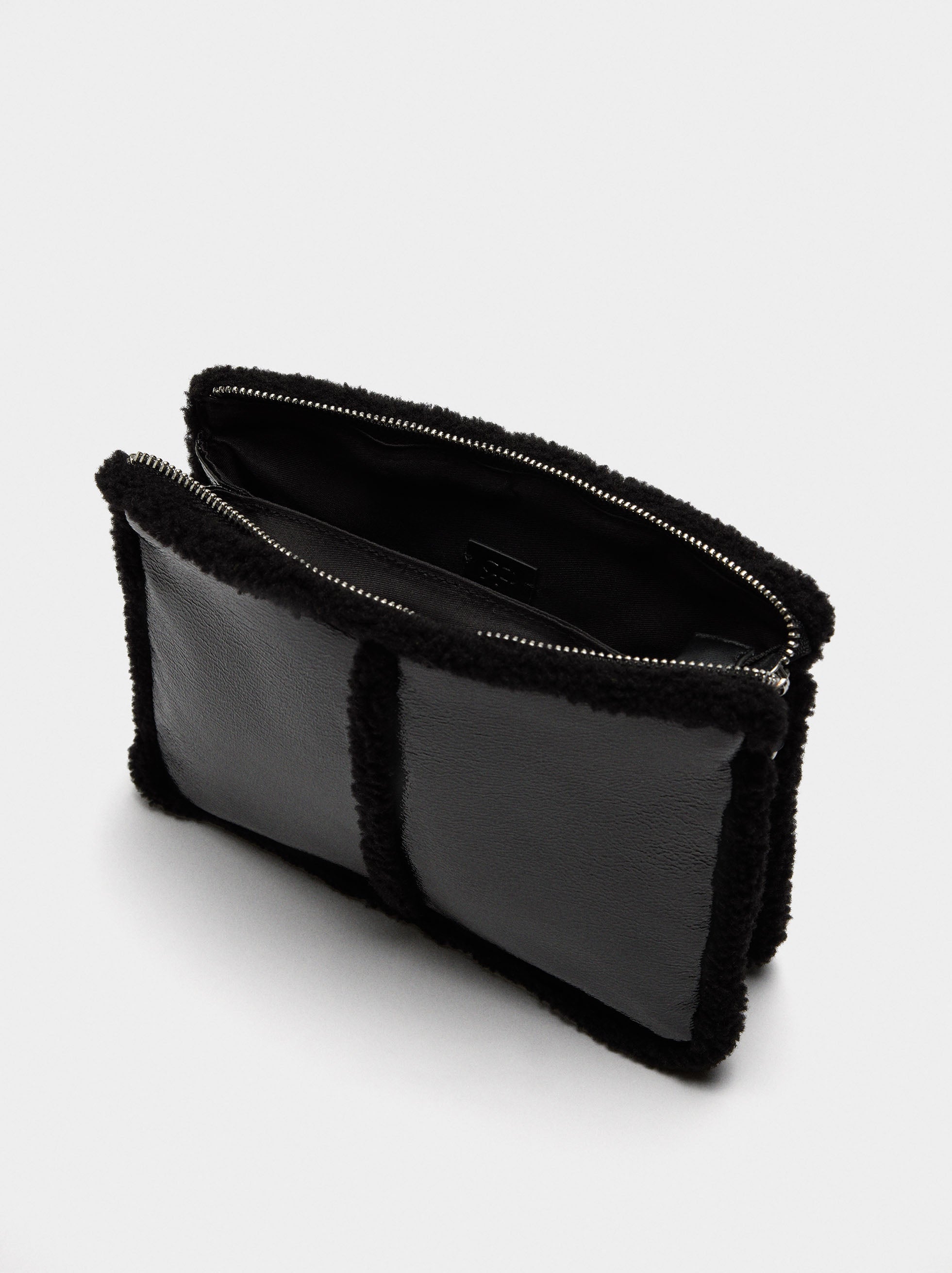 Bolso Bandolera Bordes Efecto Pelo
