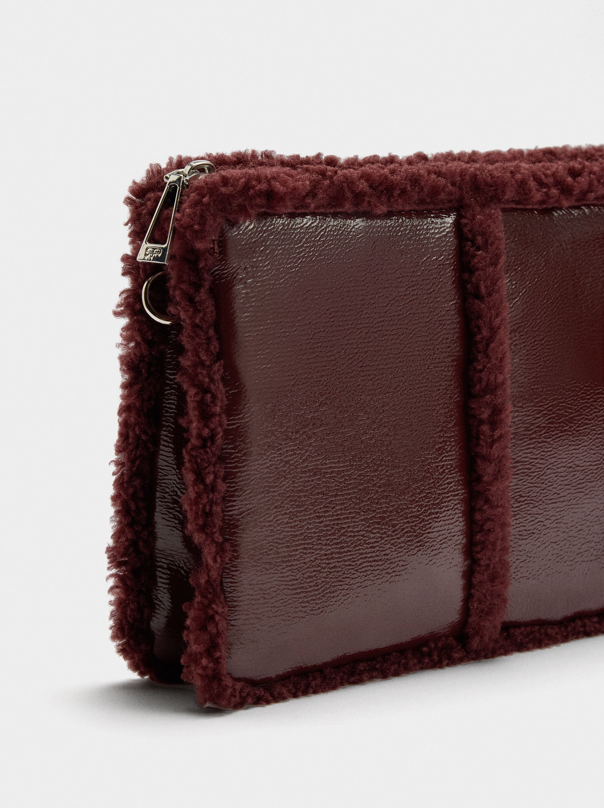 Bolso Bandolera Bordes Efecto Pelo