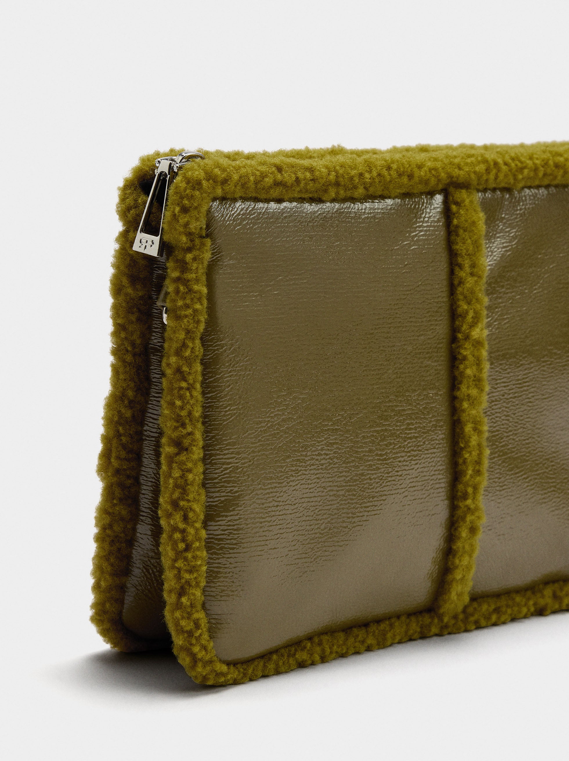 Bolso Bandolera Bordes Efecto Pelo