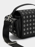 Bolso Bandolera De Nylon Con Tachuelas