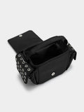 Bolso Bandolera De Nylon Con Tachuelas
